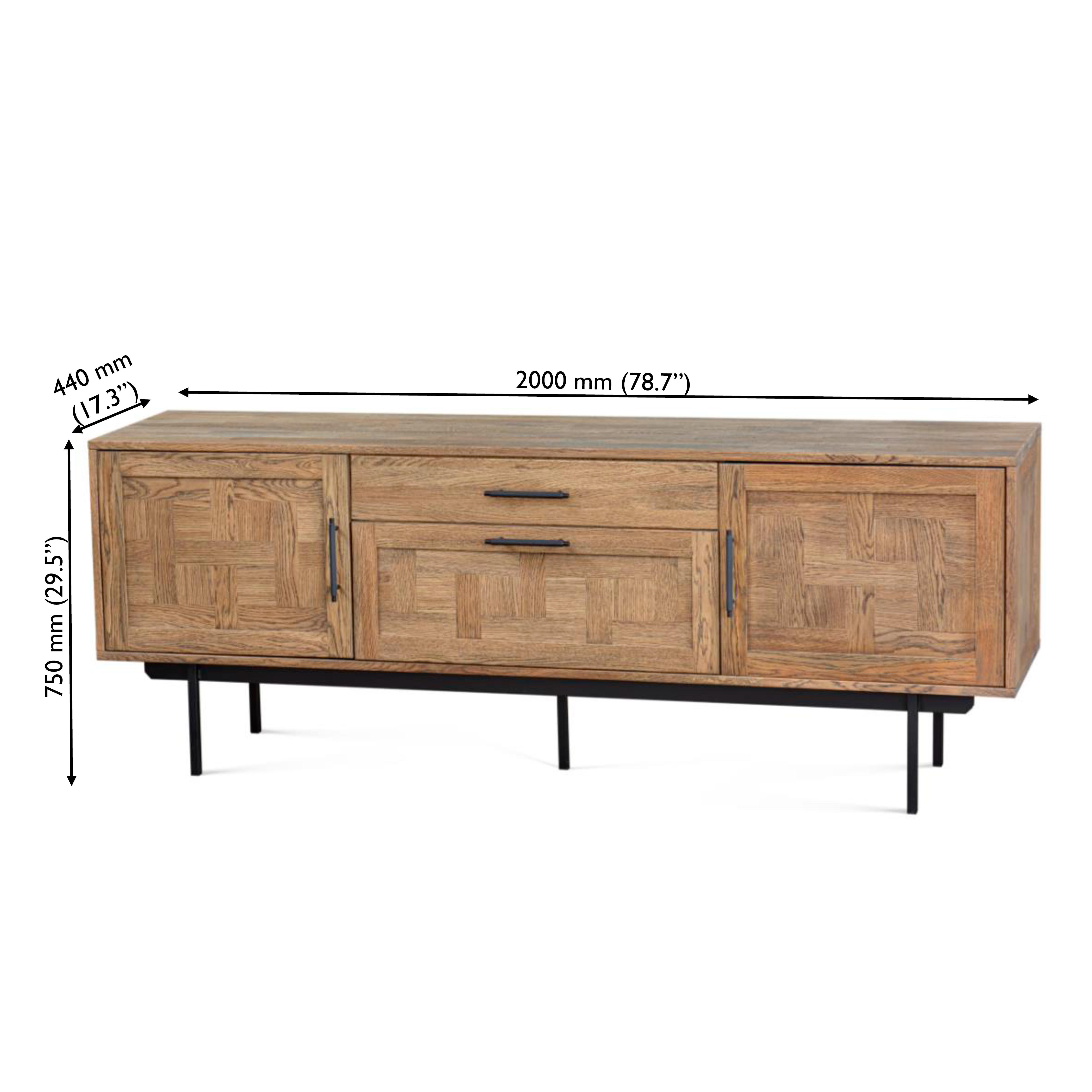 Biwa Sideboard 2 Doors & 2 Drawers