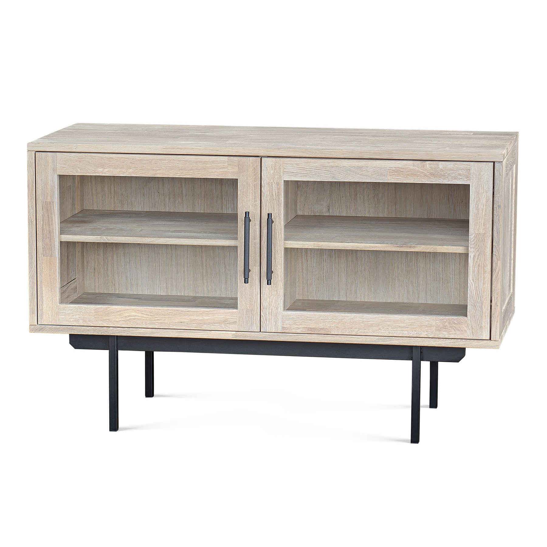 Credenza corta Biwa con ante in vetro