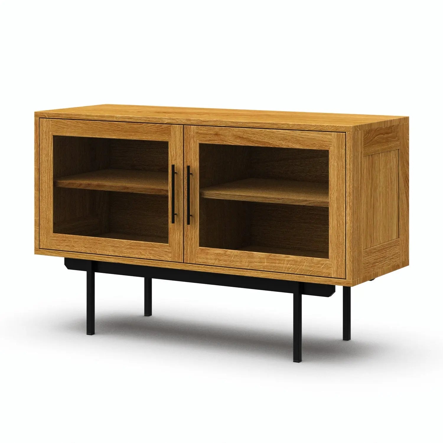 Veneto Italia Sideboards Biwa Short Sideboard with Glass Doors