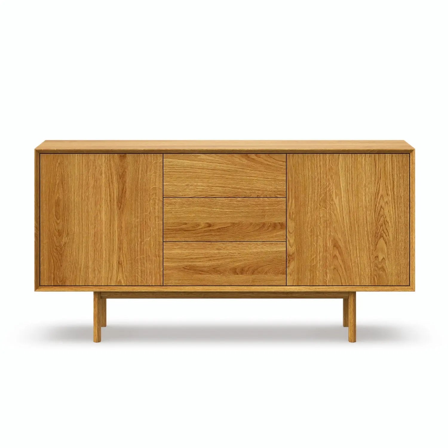 Veneto Italia Sideboards Kodama Oak Sideboard with Two Doors Three Drawers