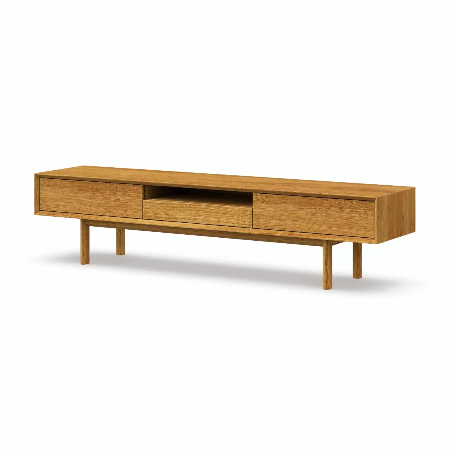 Veneto Italia TV Stands Kodama TV Stand – Modern Oak Centerpiece