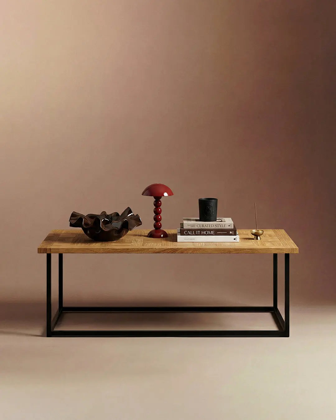 Biwa Minimalistischer Eichen-Couchtisch – Skandinavisch-Japandi Stil