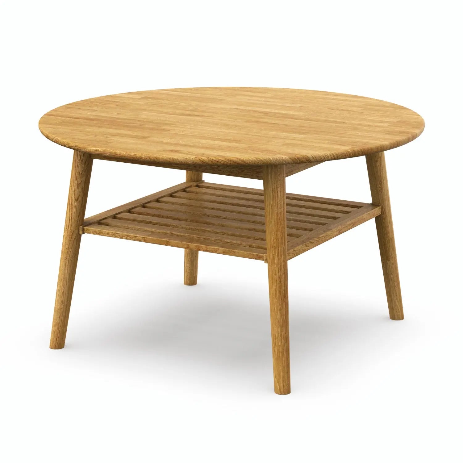 Veneto Italia Tables Erie Round Coffee Table with Shelf