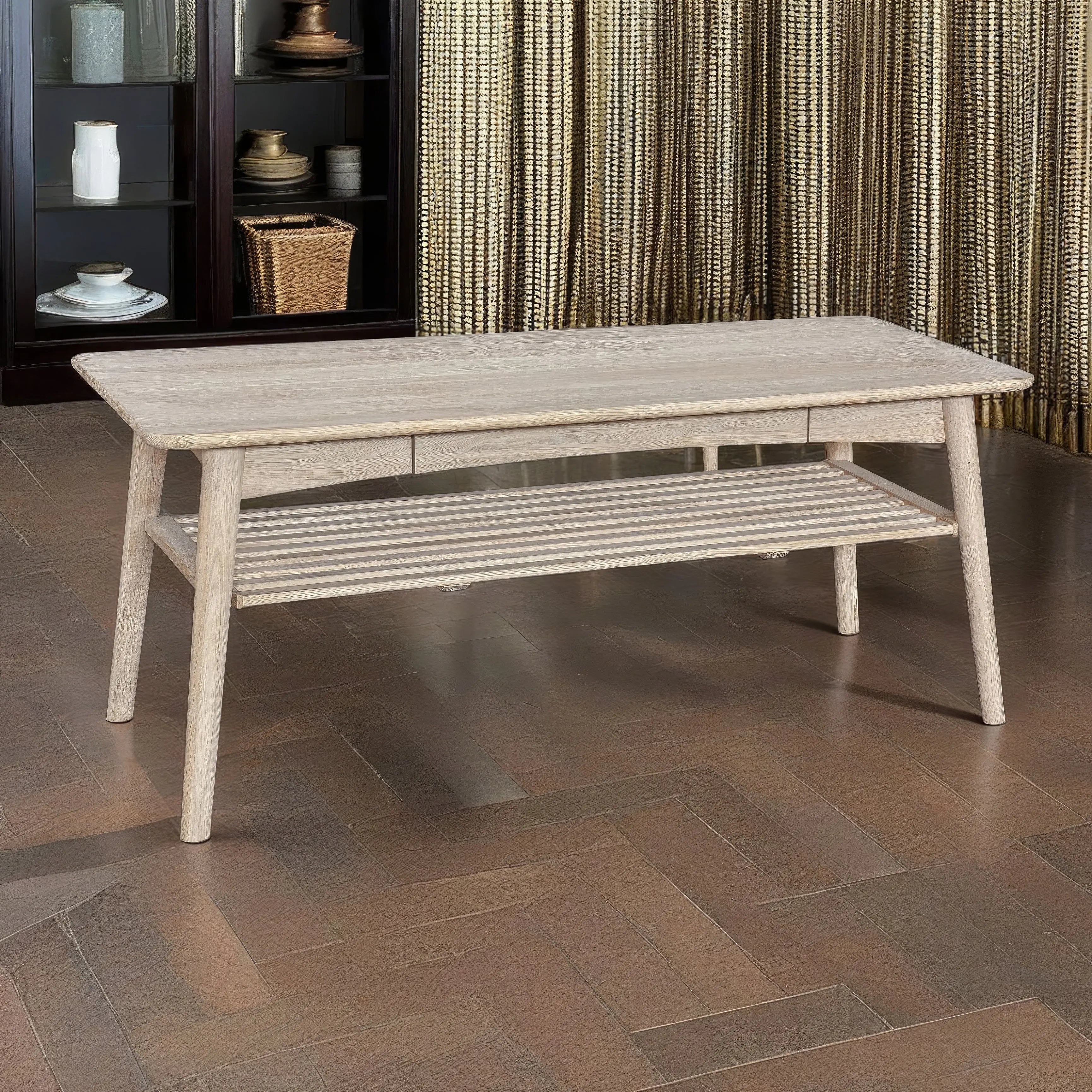 Veneto Italia Tables Kiruna Coffee Table with Drawer