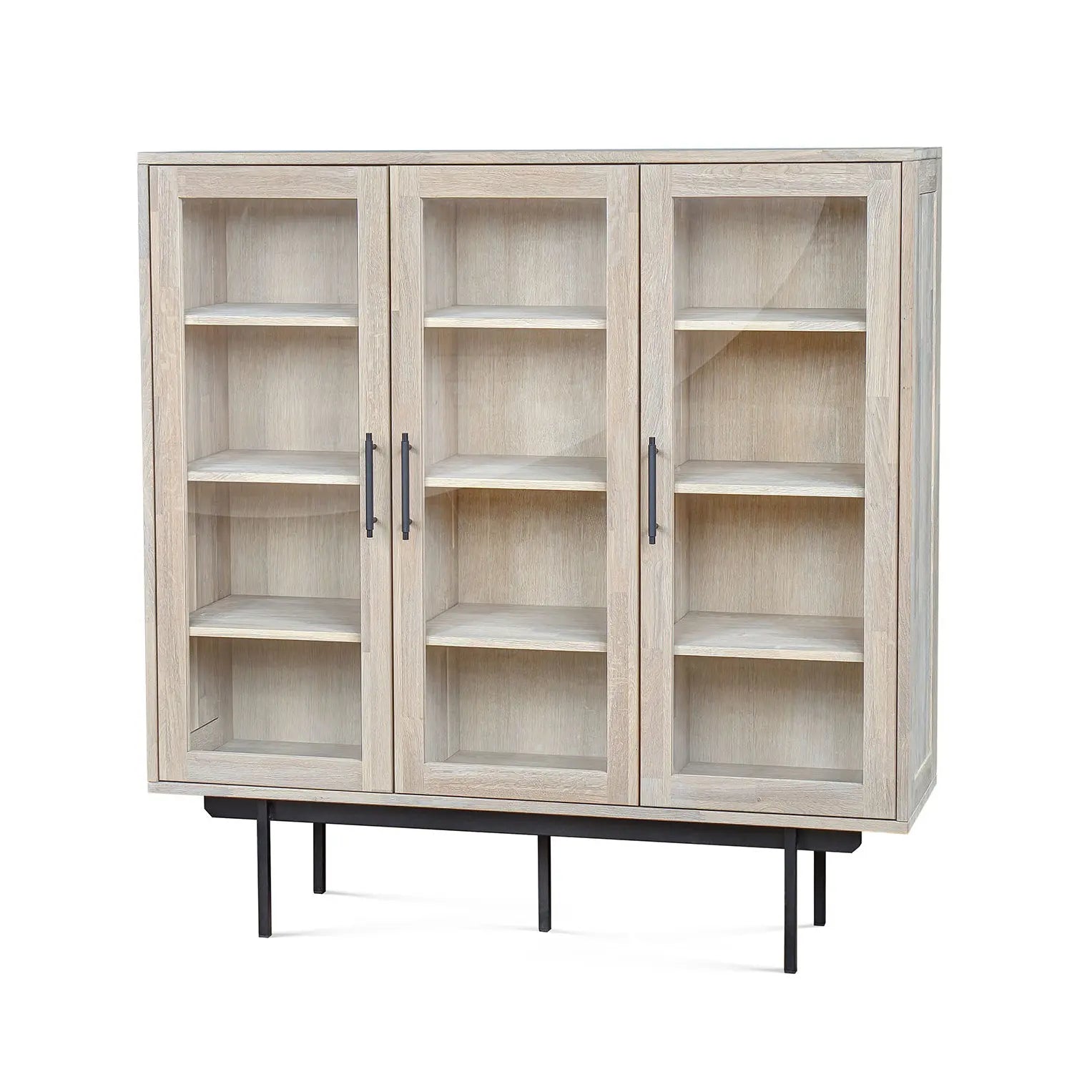 Veneto Italia Cabinets Biwa Highboard with Glass Doors