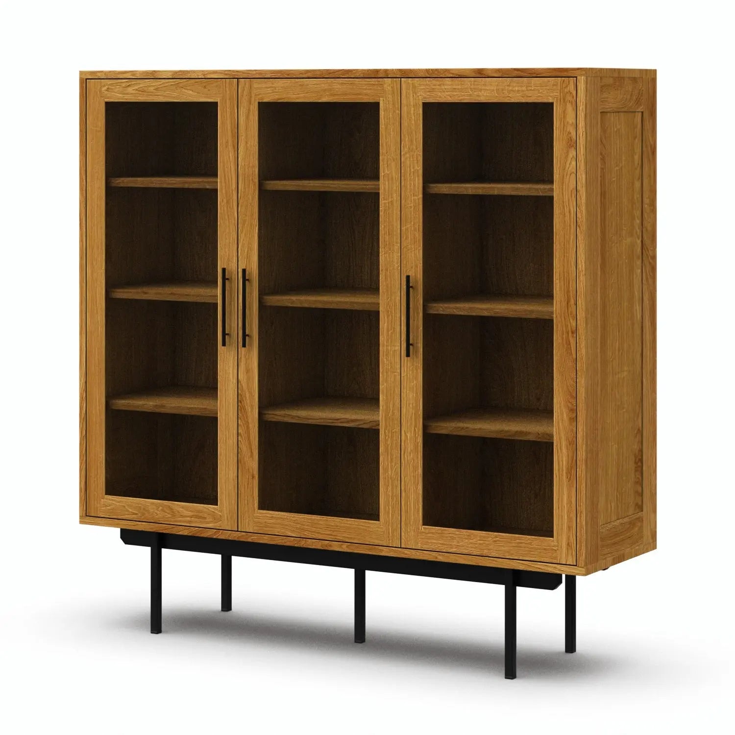 Veneto Italia Cabinets Biwa Highboard with Glass Doors