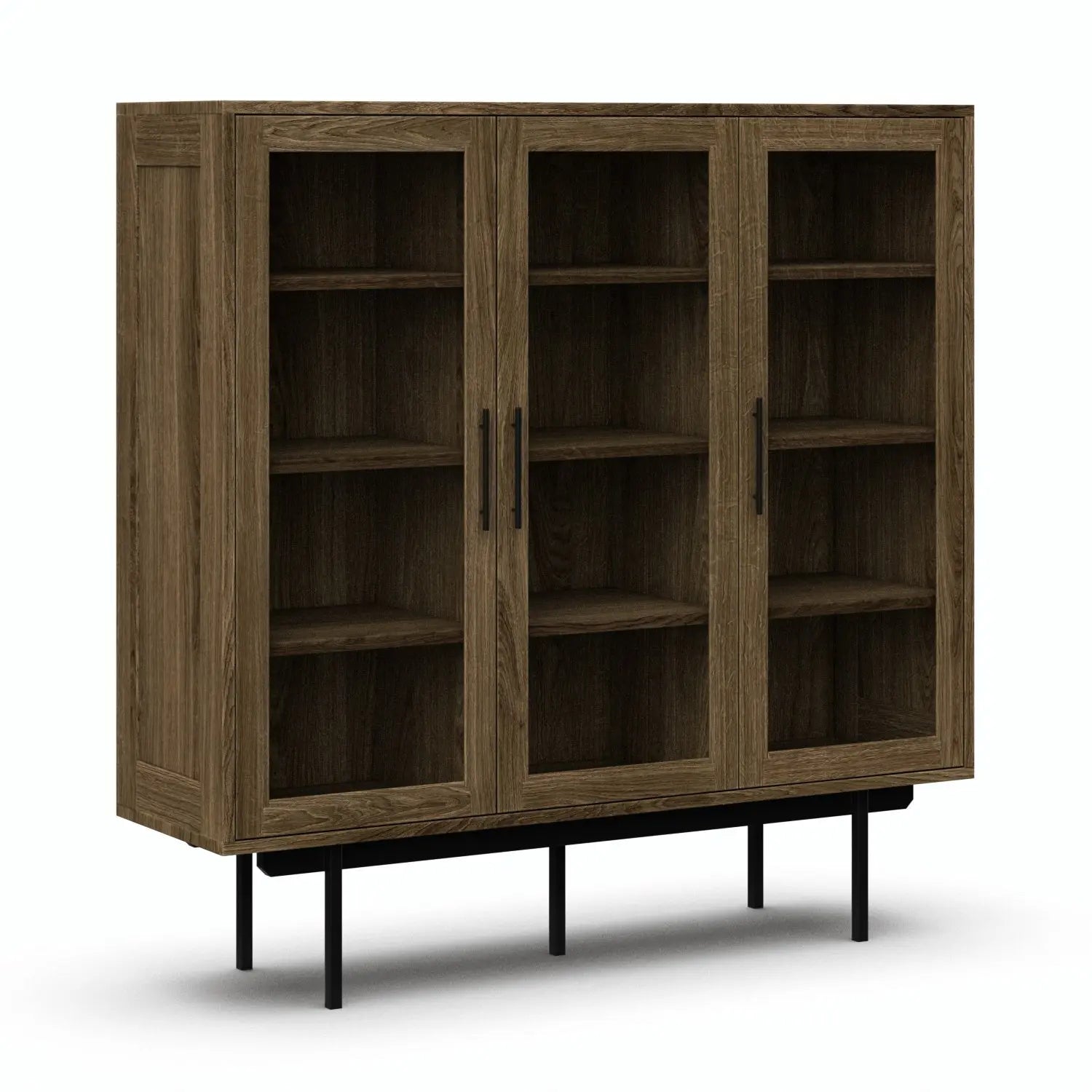 Veneto Italia Cabinets Biwa Highboard with Glass Doors
