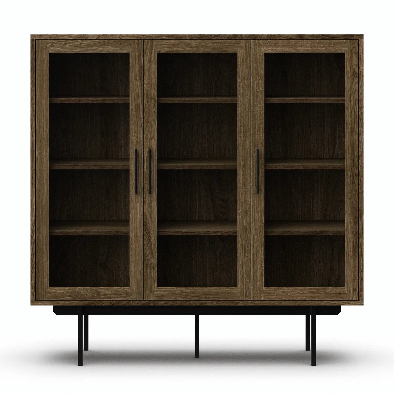 Veneto Italia Cabinets Biwa Highboard with Glass Doors