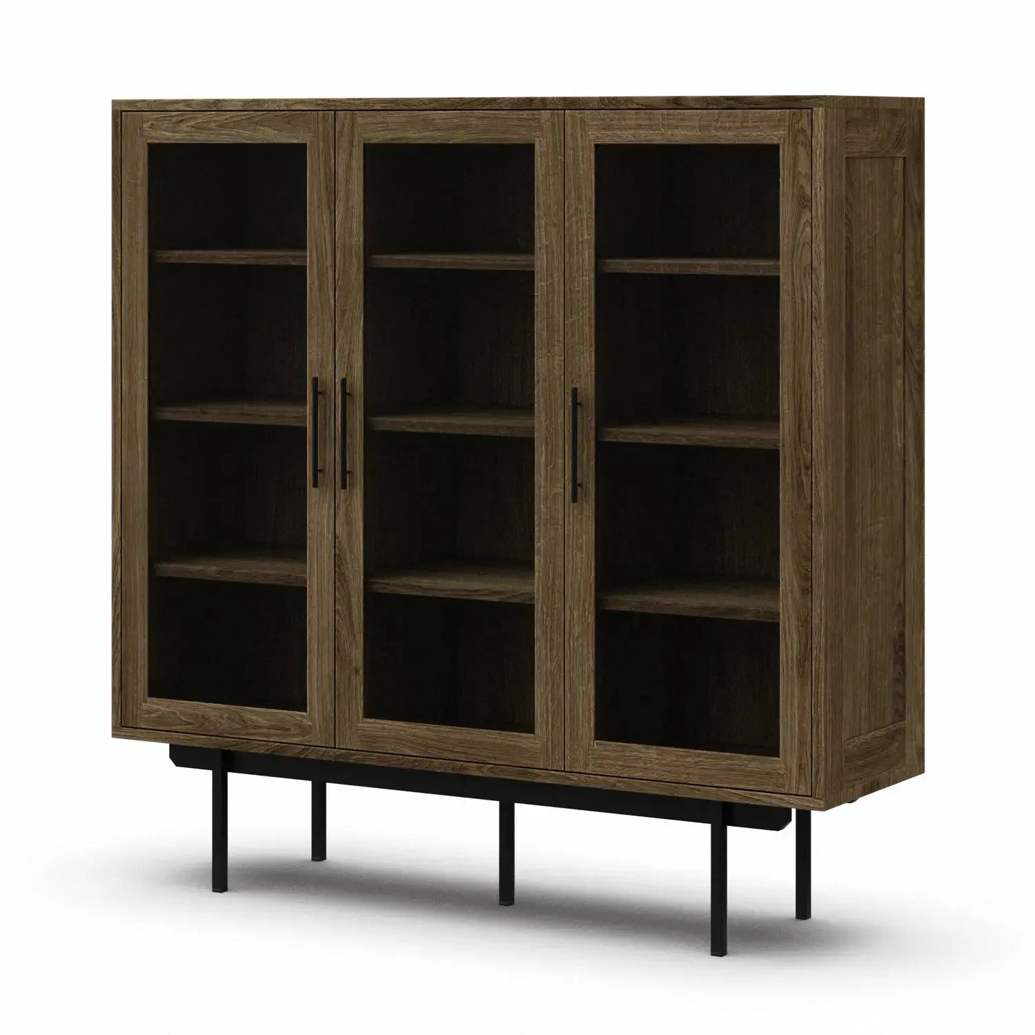 Veneto Italia Cabinets Biwa Highboard with Glass Doors