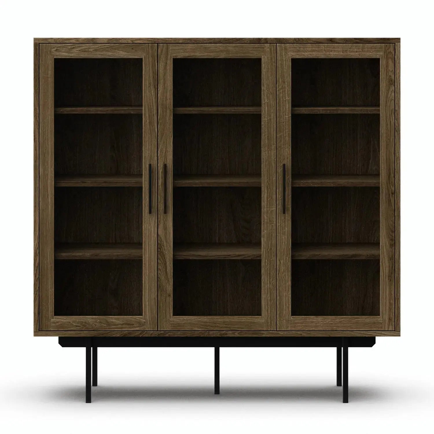 Veneto Italia Cabinets Biwa Highboard with Glass Doors