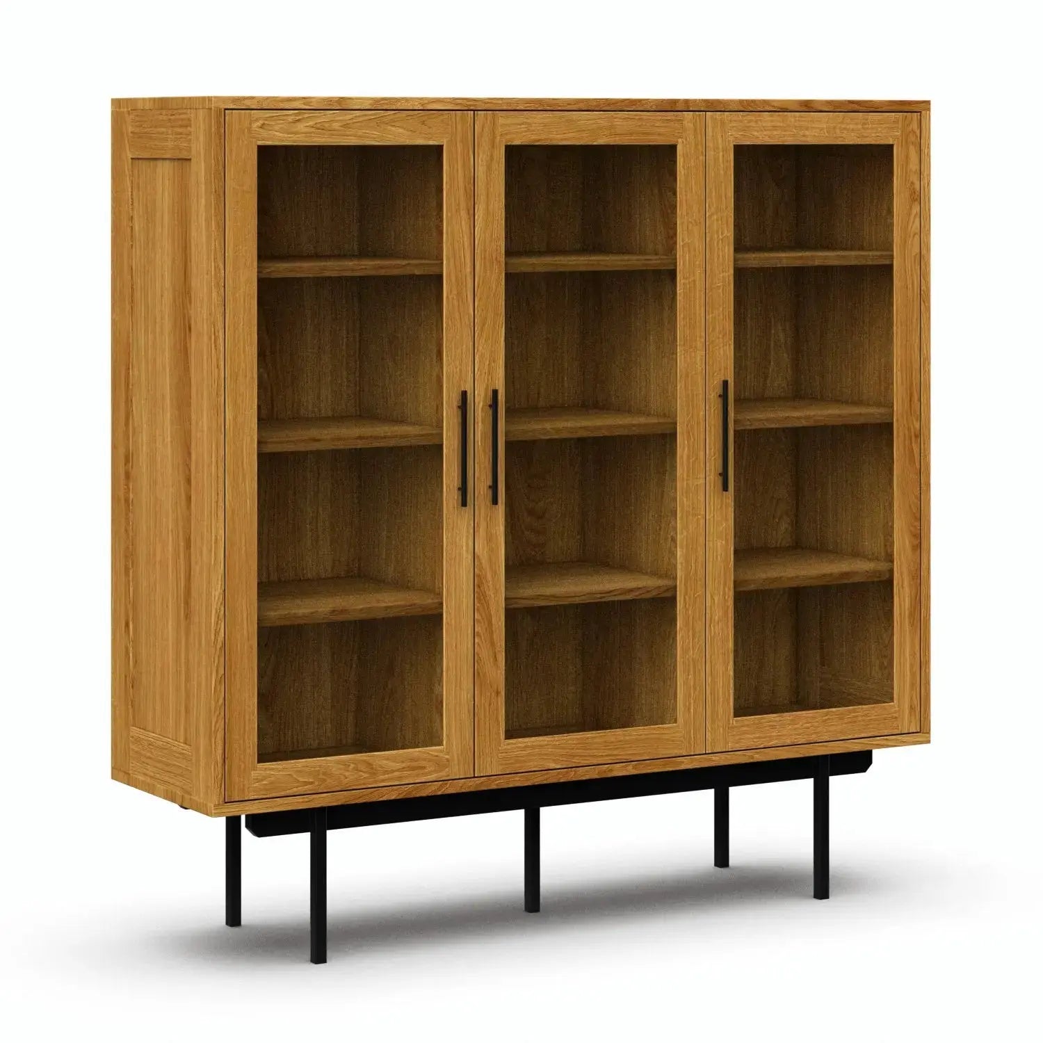 Veneto Italia Cabinets Biwa Highboard with Glass Doors