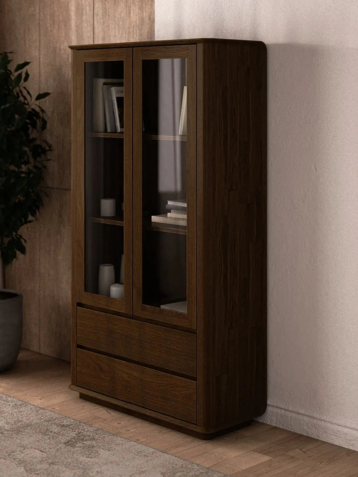 Veneto Italia Cabinets Cwellyn Glass Cabinet