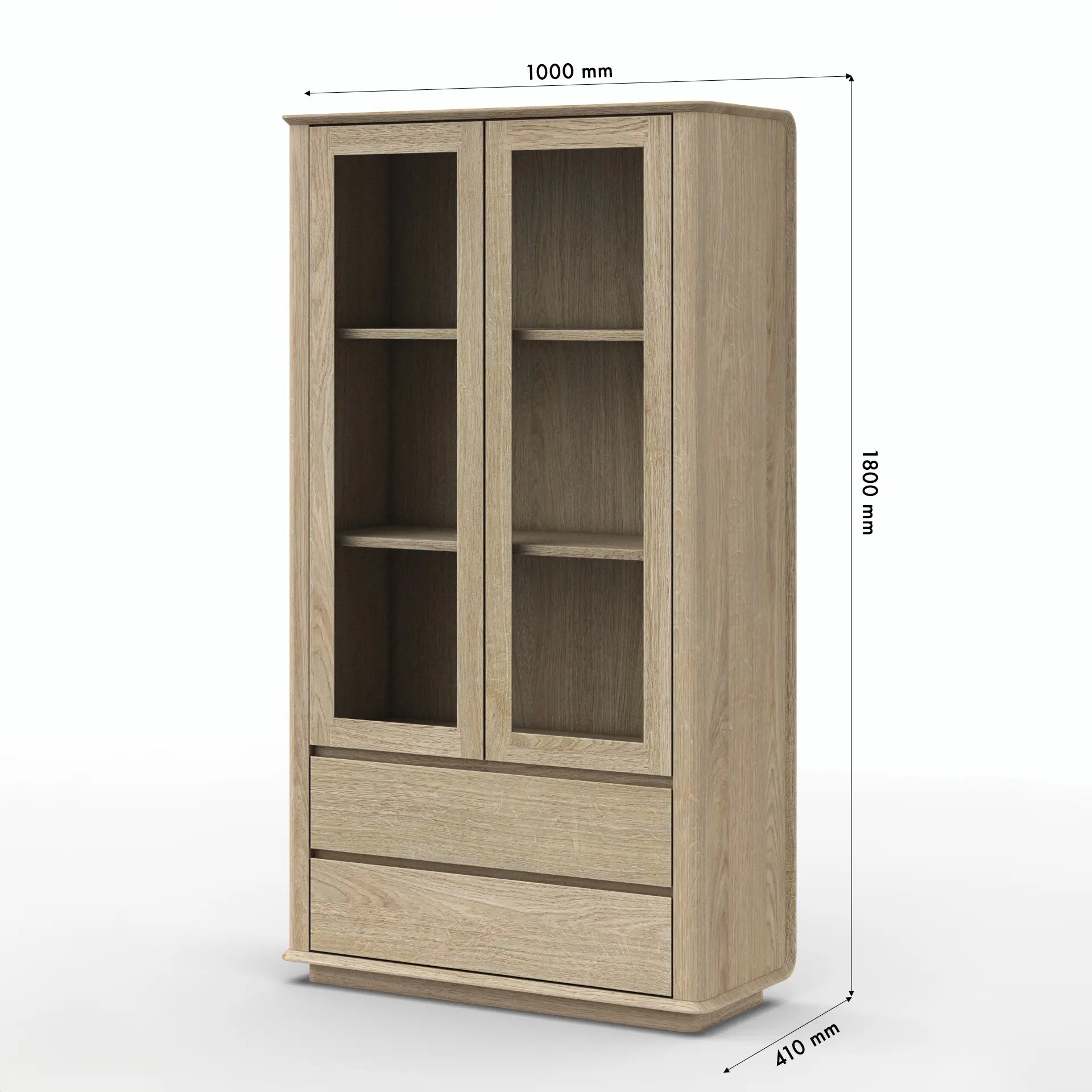 Veneto Italia Cabinets Cwellyn Glass Cabinet