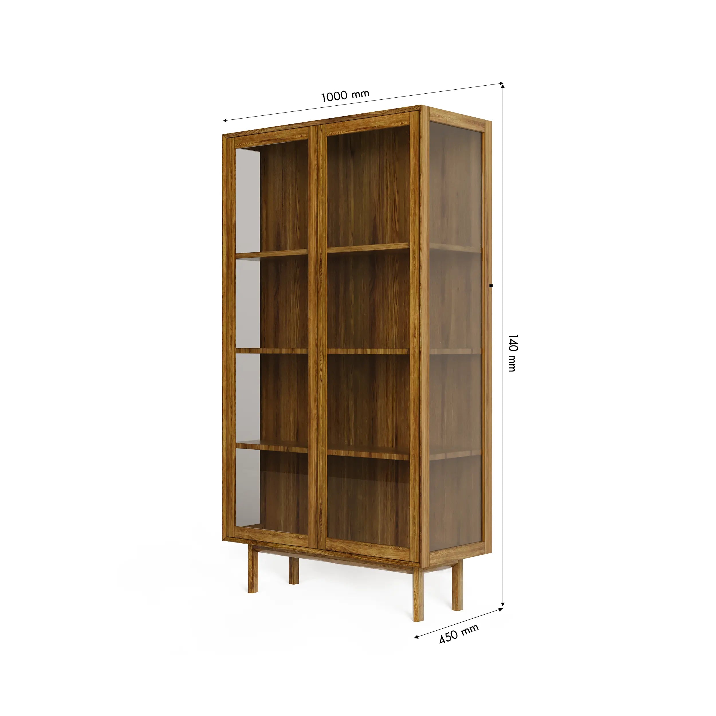 Veneto Italia Cabinets Kodama Glass Cabinet 2 Doors