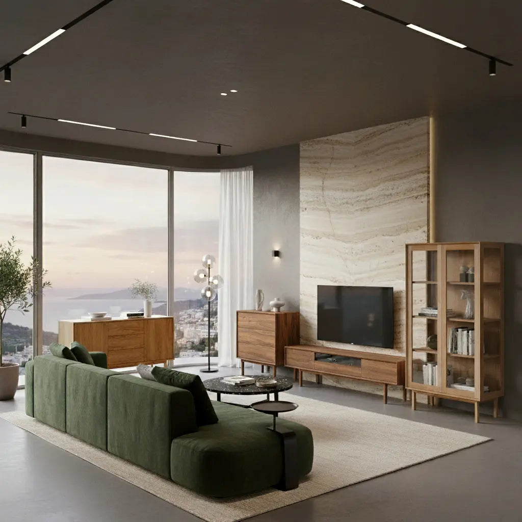 Veneto Italia Cabinets Kodama Glass Cabinet 2 Doors