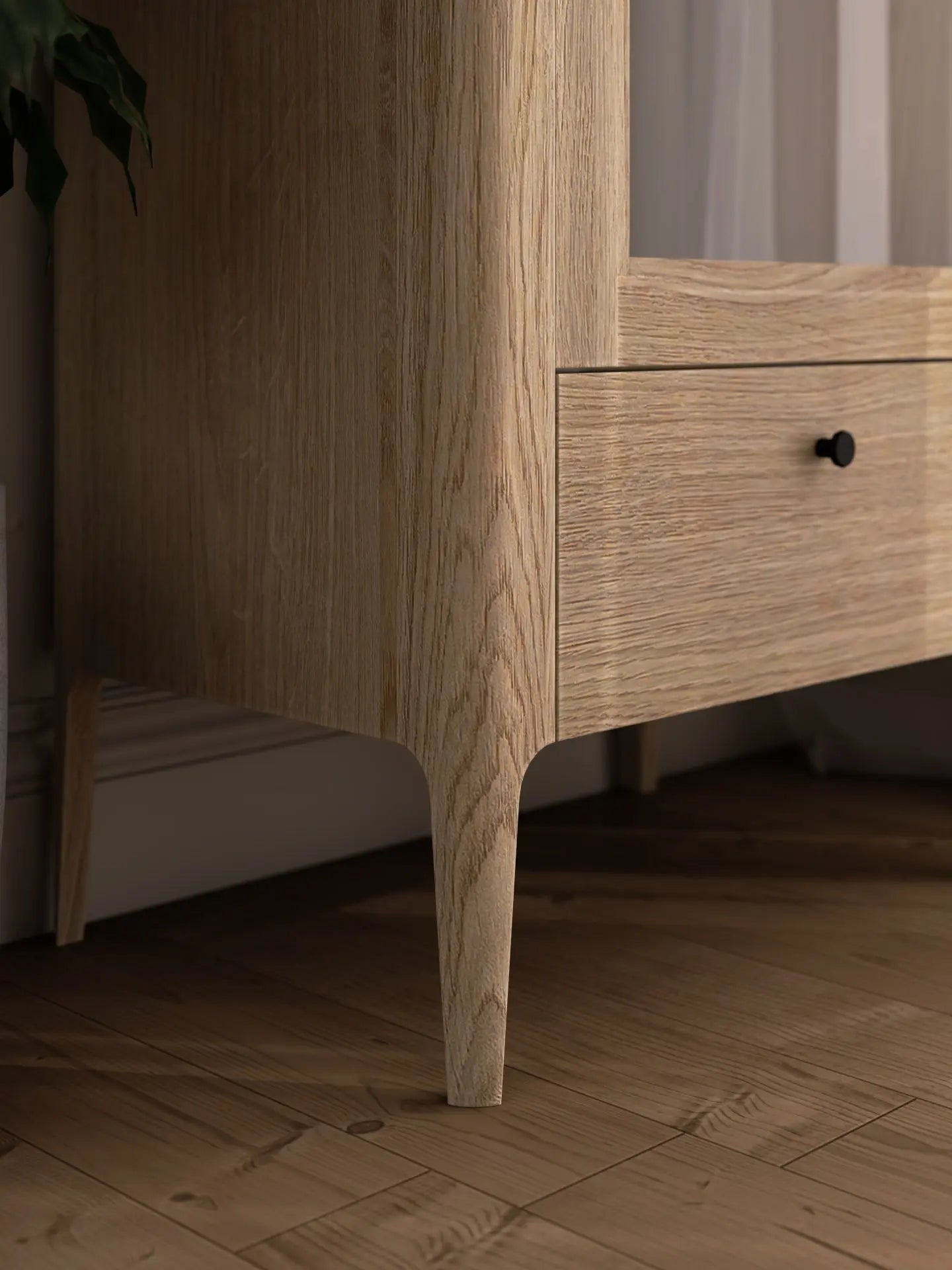 Veneto Italia Cabinets Müritz One Door Glass Cabinet