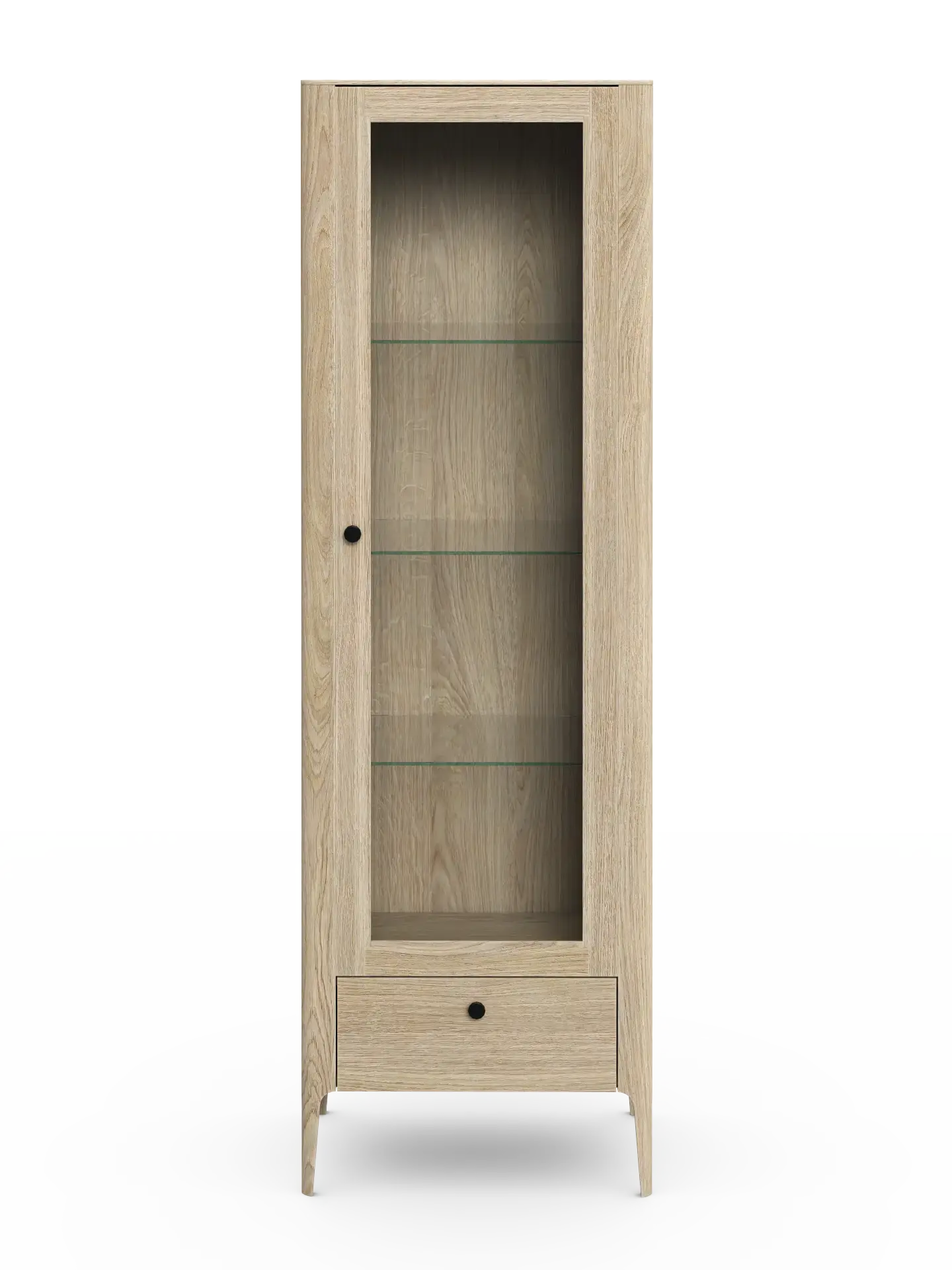 Veneto Italia Cabinets Müritz One Door Glass Cabinet