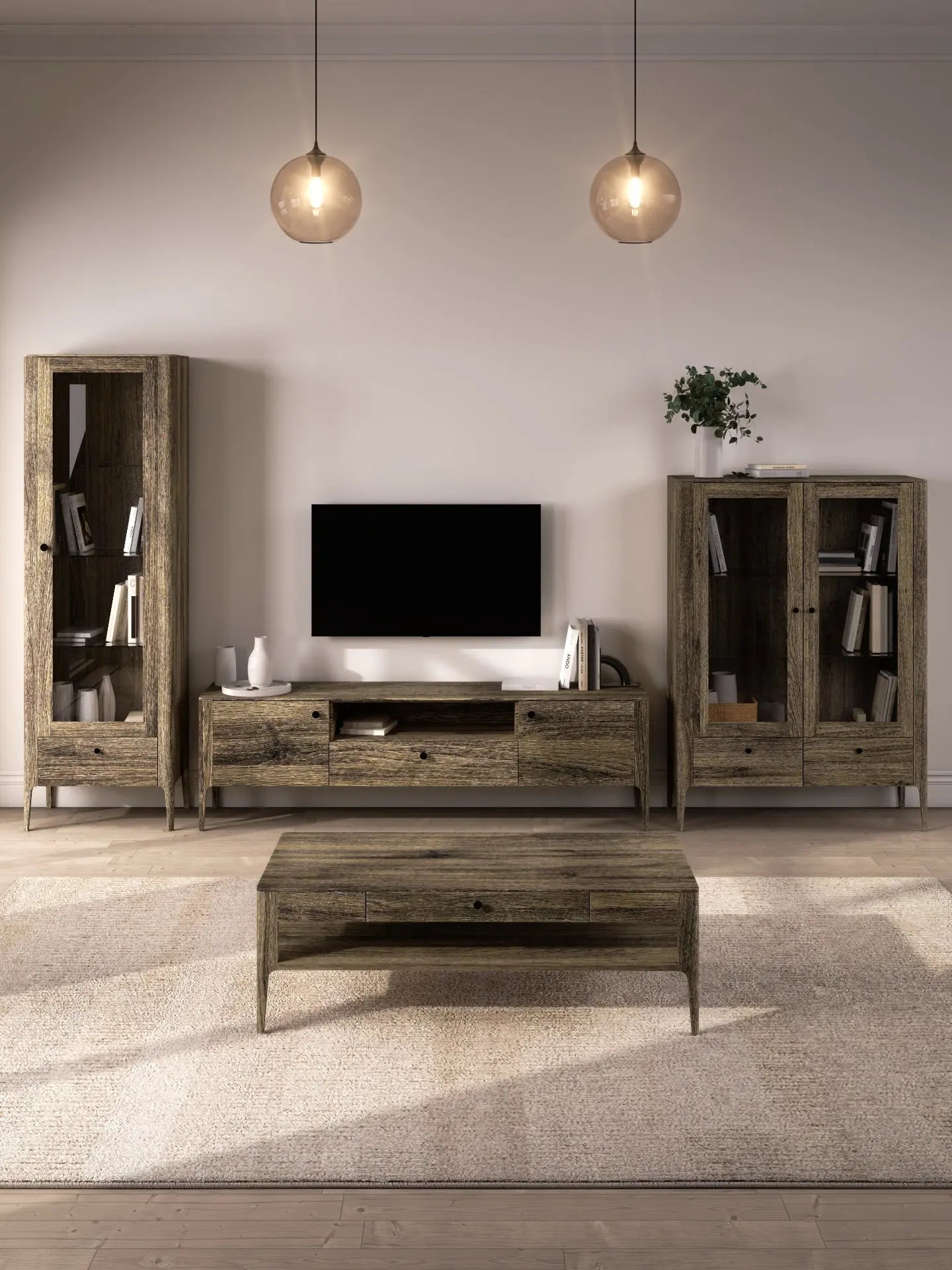 Veneto Italia Cabinets Müritz One Door Glass Cabinet