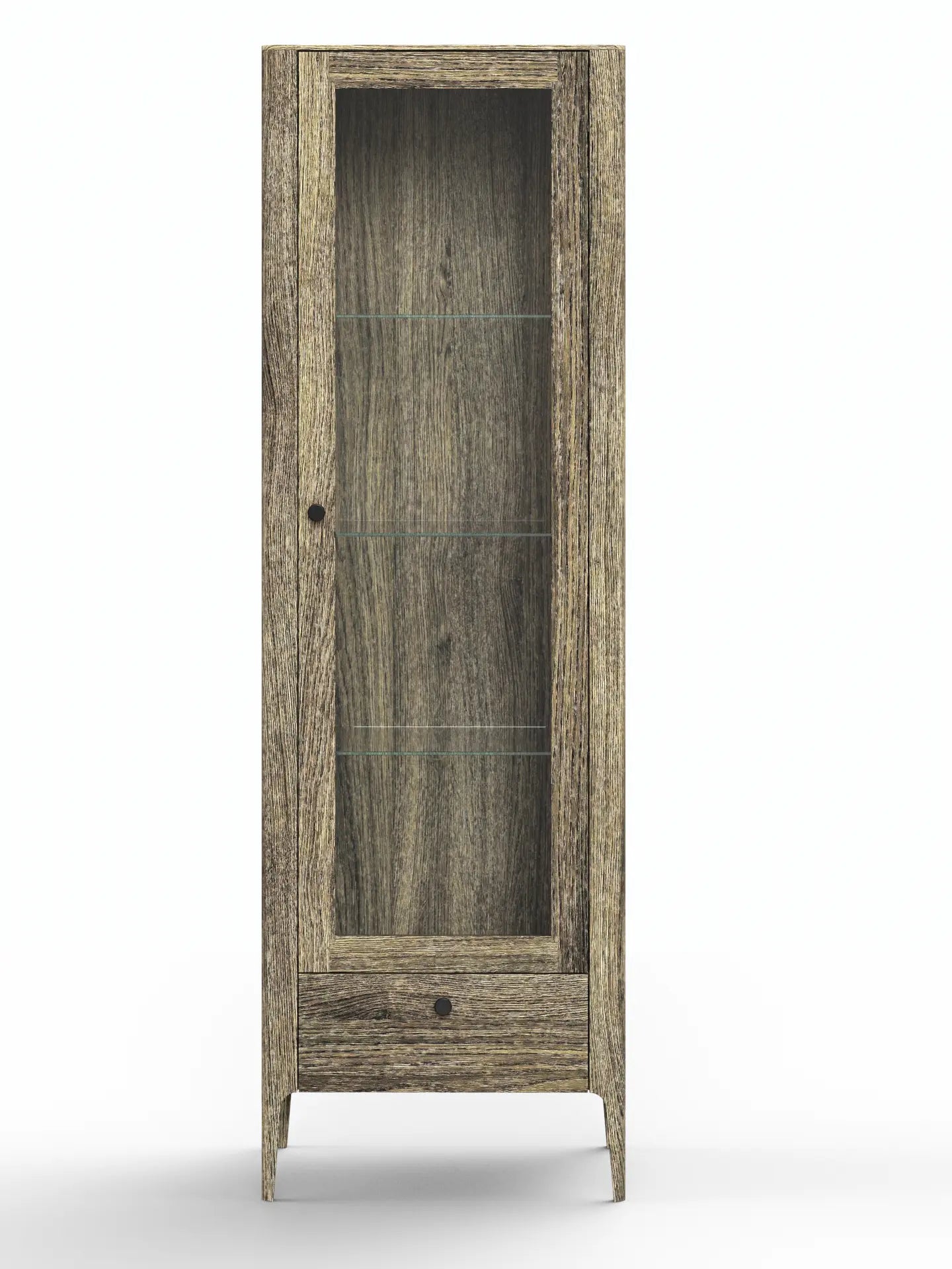 Veneto Italia Cabinets Müritz One Door Glass Cabinet