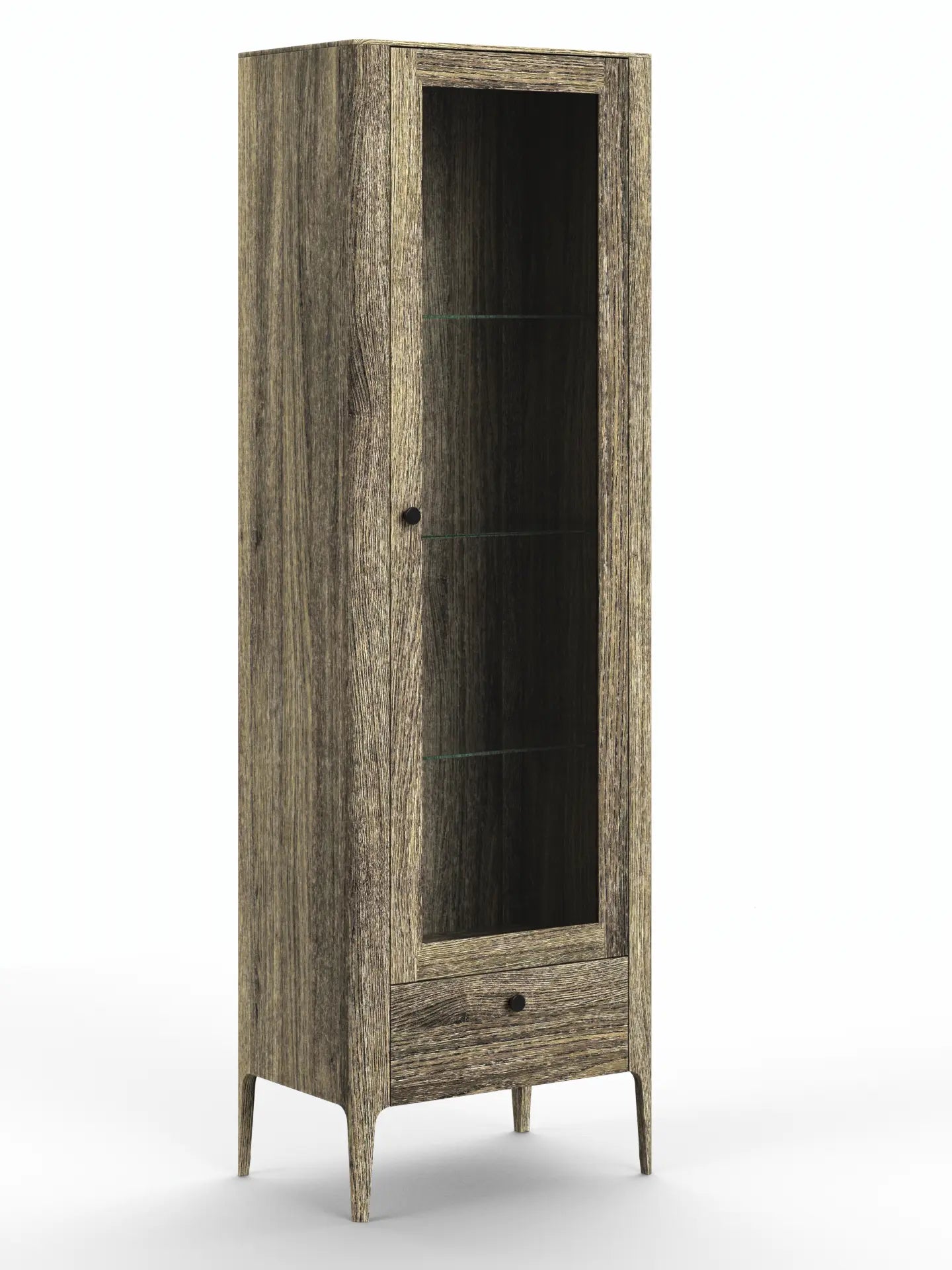 Veneto Italia Cabinets Müritz One Door Glass Cabinet