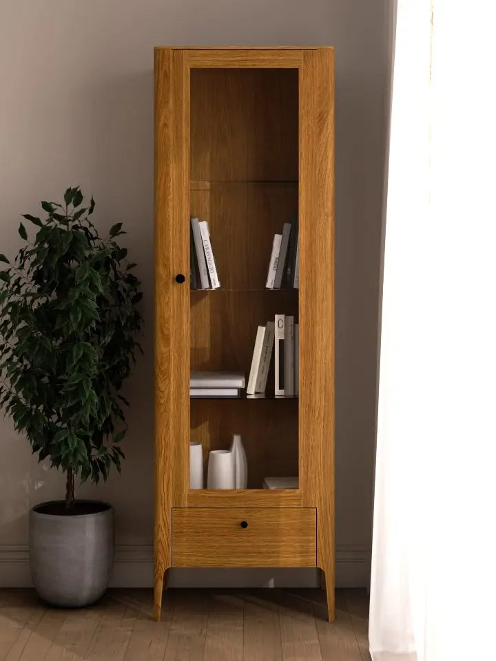 Veneto Italia Cabinets Müritz One Door Glass Cabinet