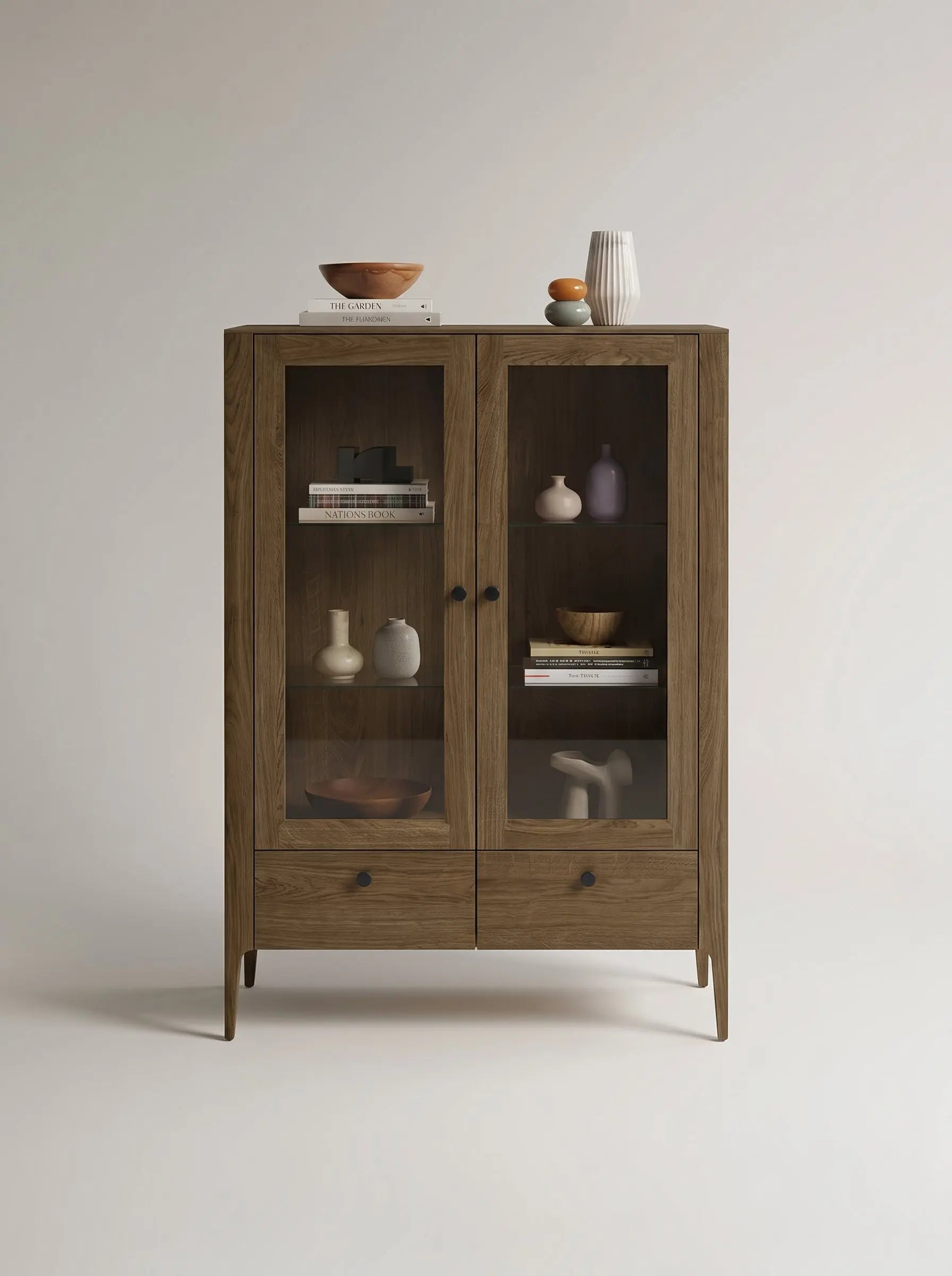 Veneto Italia Cabinets Müritz Two Doors Glass Cabinet