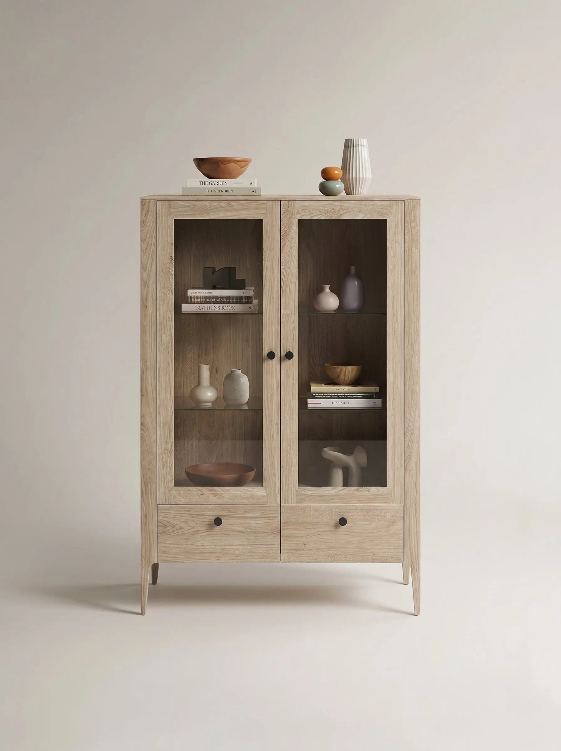 Veneto Italia Cabinets Müritz Two Doors Glass Cabinet