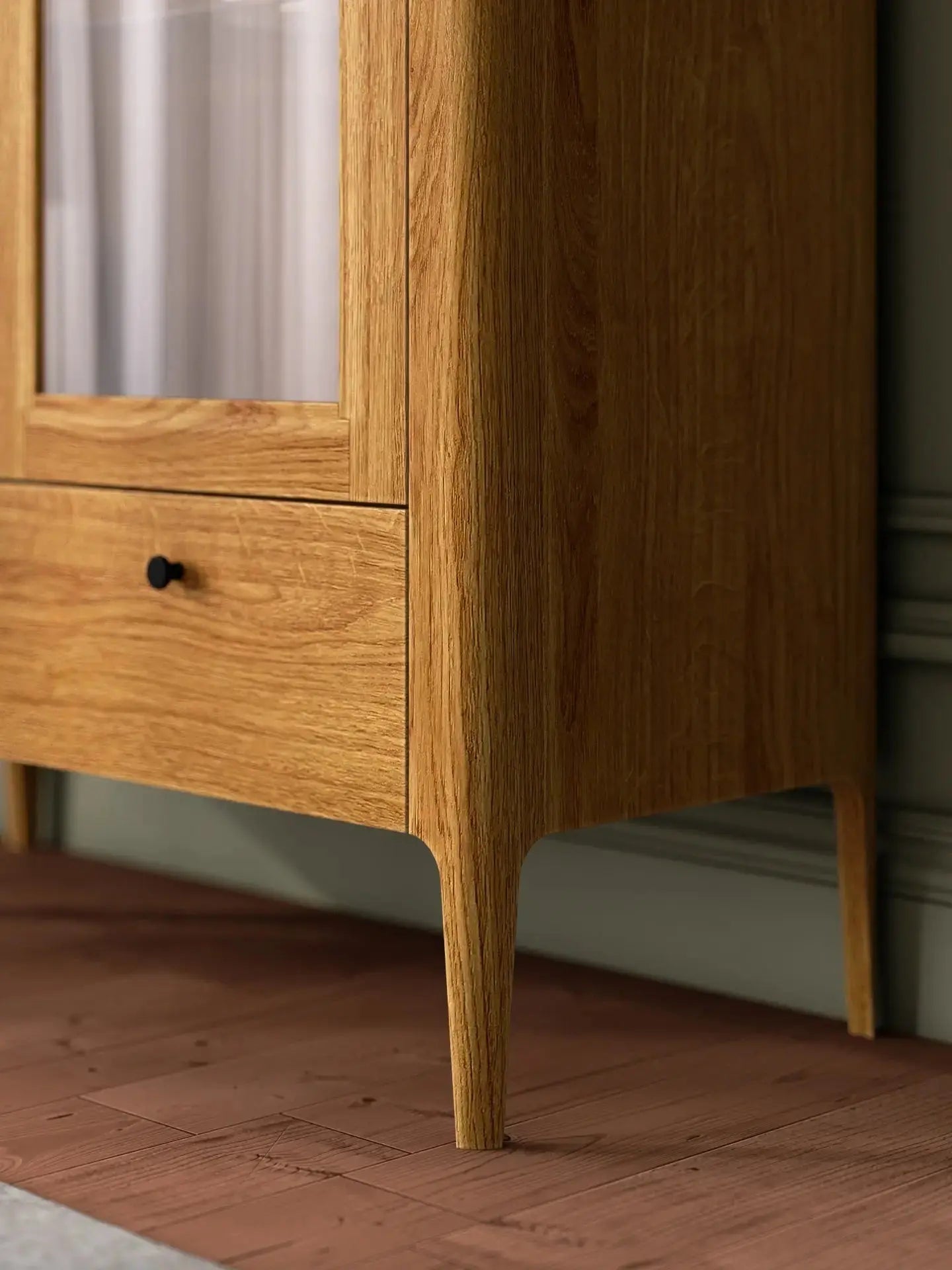 Veneto Italia Cabinets Müritz Two Doors Glass Cabinet / Highboard