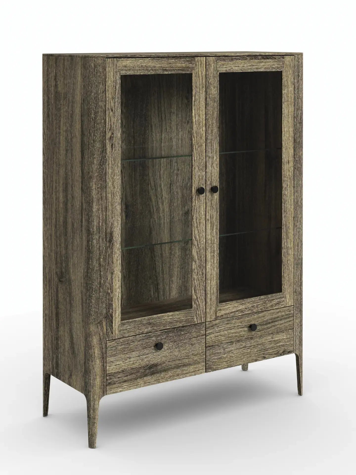 Veneto Italia Cabinets Müritz Two Doors Glass Cabinet / Highboard
