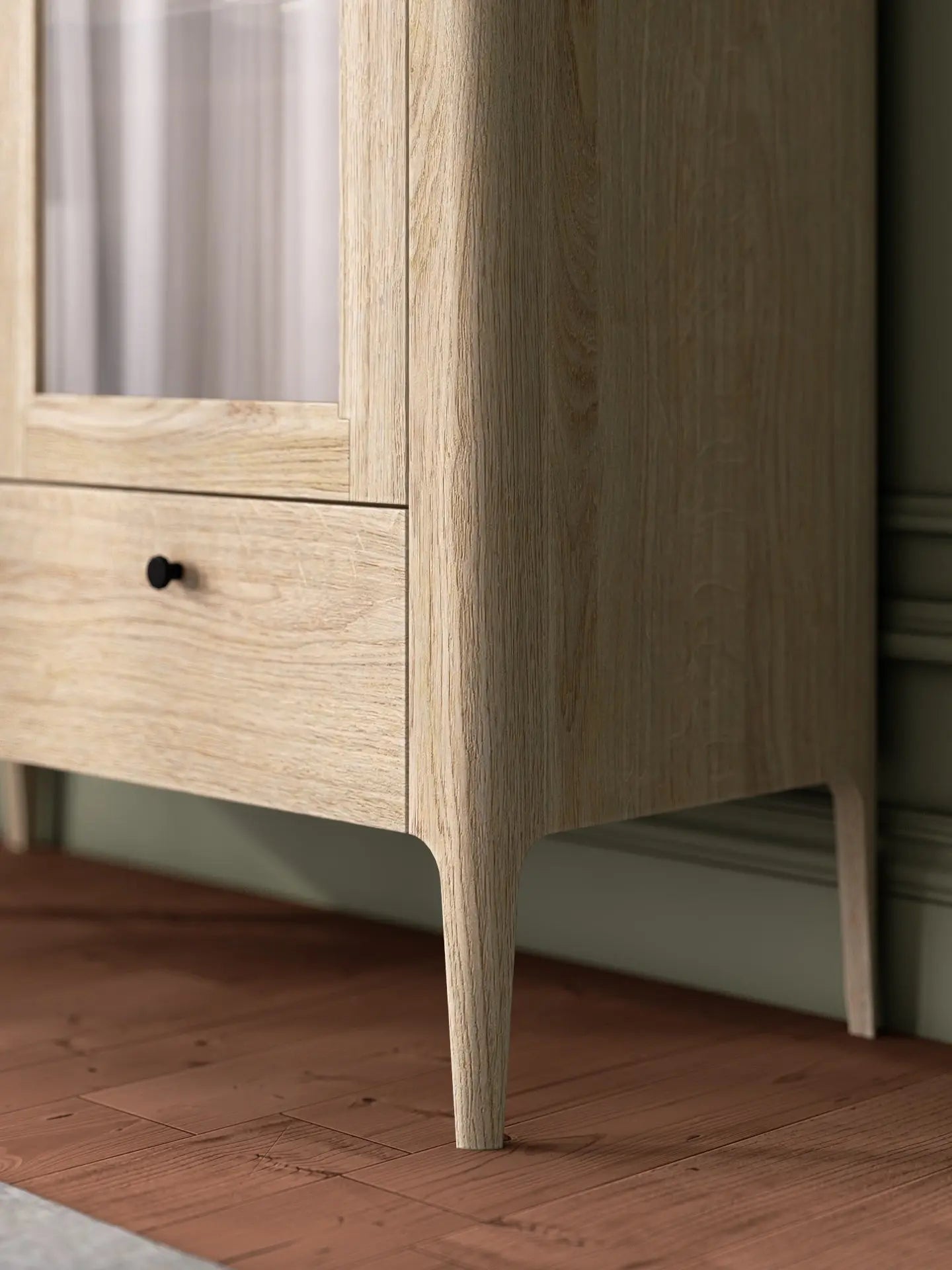 Veneto Italia Cabinets Müritz Two Doors Glass Cabinet / Highboard