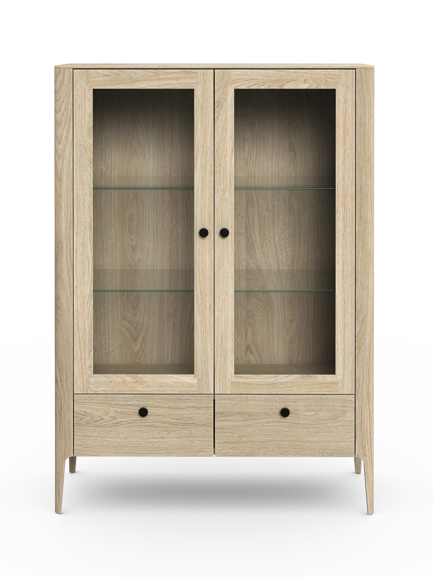 Veneto Italia Cabinets Müritz Two Doors Glass Cabinet / Highboard