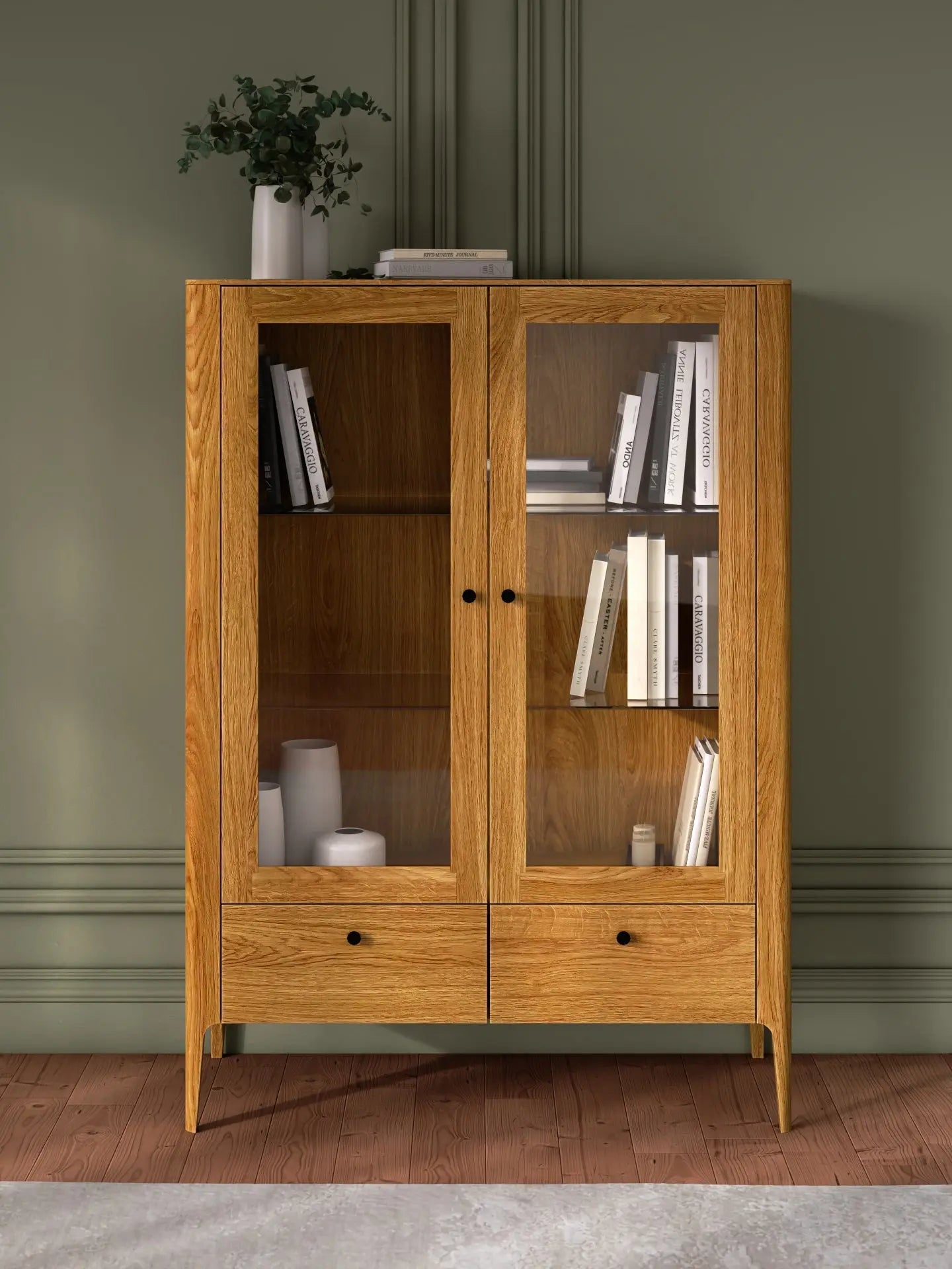 Veneto Italia Cabinets Müritz Two Doors Glass Cabinet / Highboard