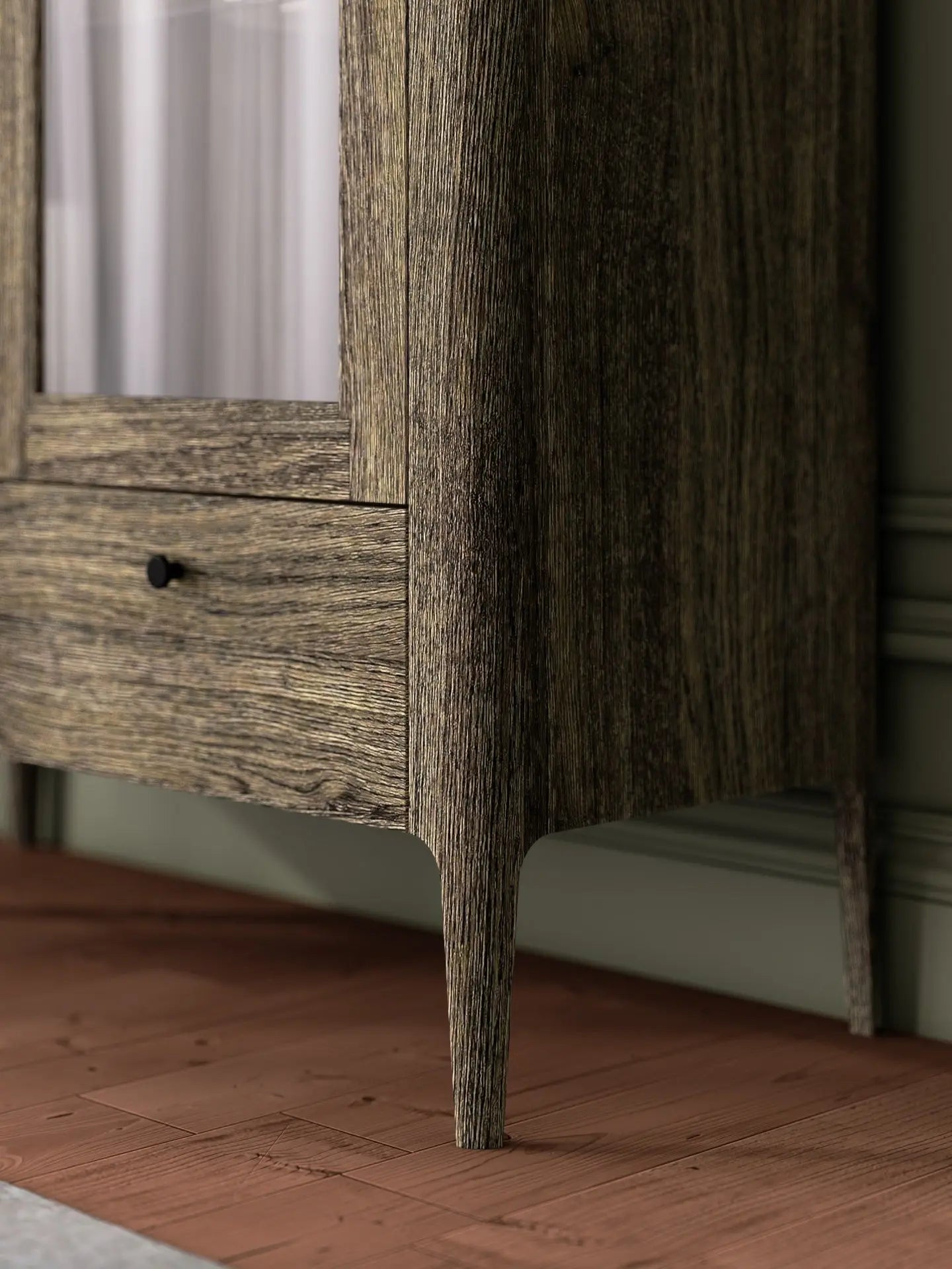 Veneto Italia Cabinets Müritz Two Doors Glass Cabinet / Highboard