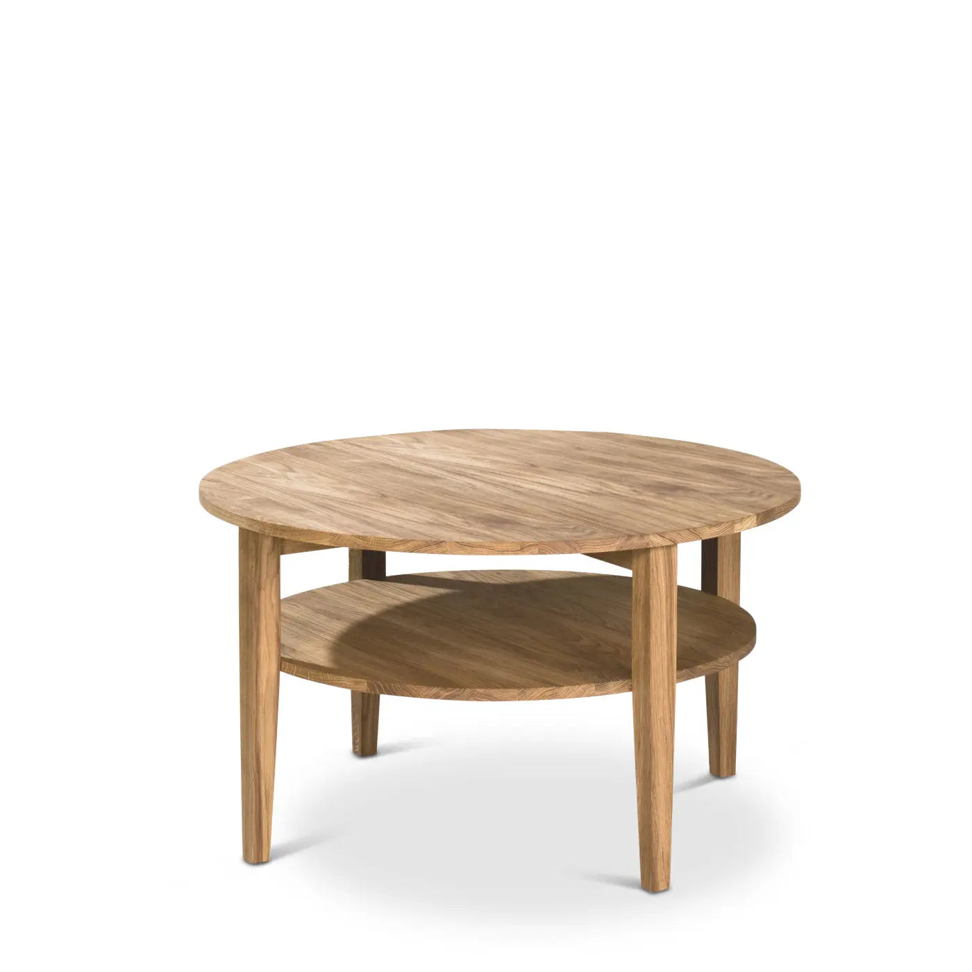 Veneto Italia  NYHEM ROUND COFFEE TABLE WITH SHELF