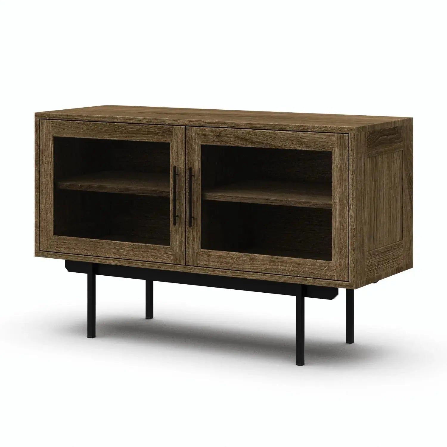 Veneto Italia Sideboards Biwa Short Sideboard with Glass Doors
