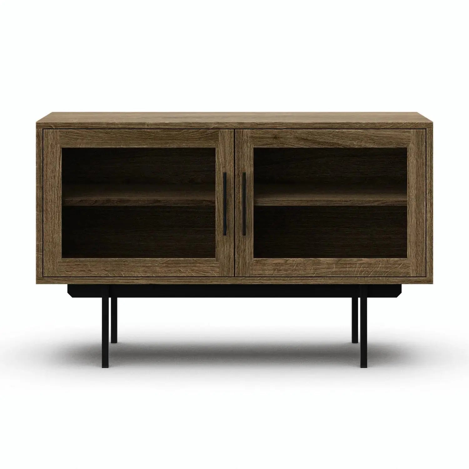 Veneto Italia Sideboards Biwa Short Sideboard with Glass Doors