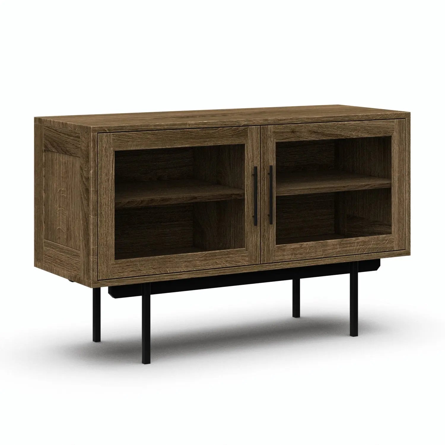 Veneto Italia Sideboards Biwa Short Sideboard with Glass Doors