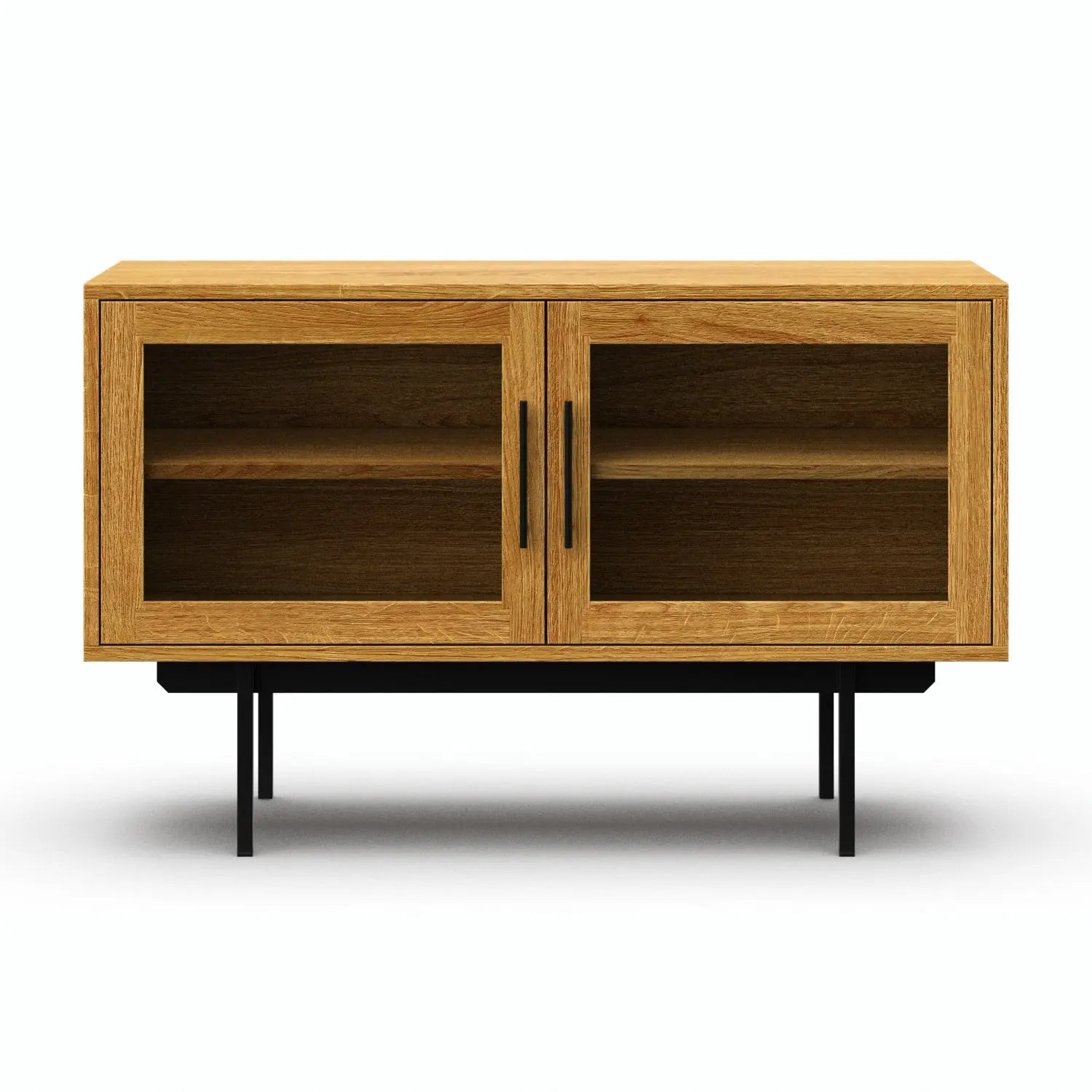 Veneto Italia Sideboards Biwa Short Sideboard with Glass Doors