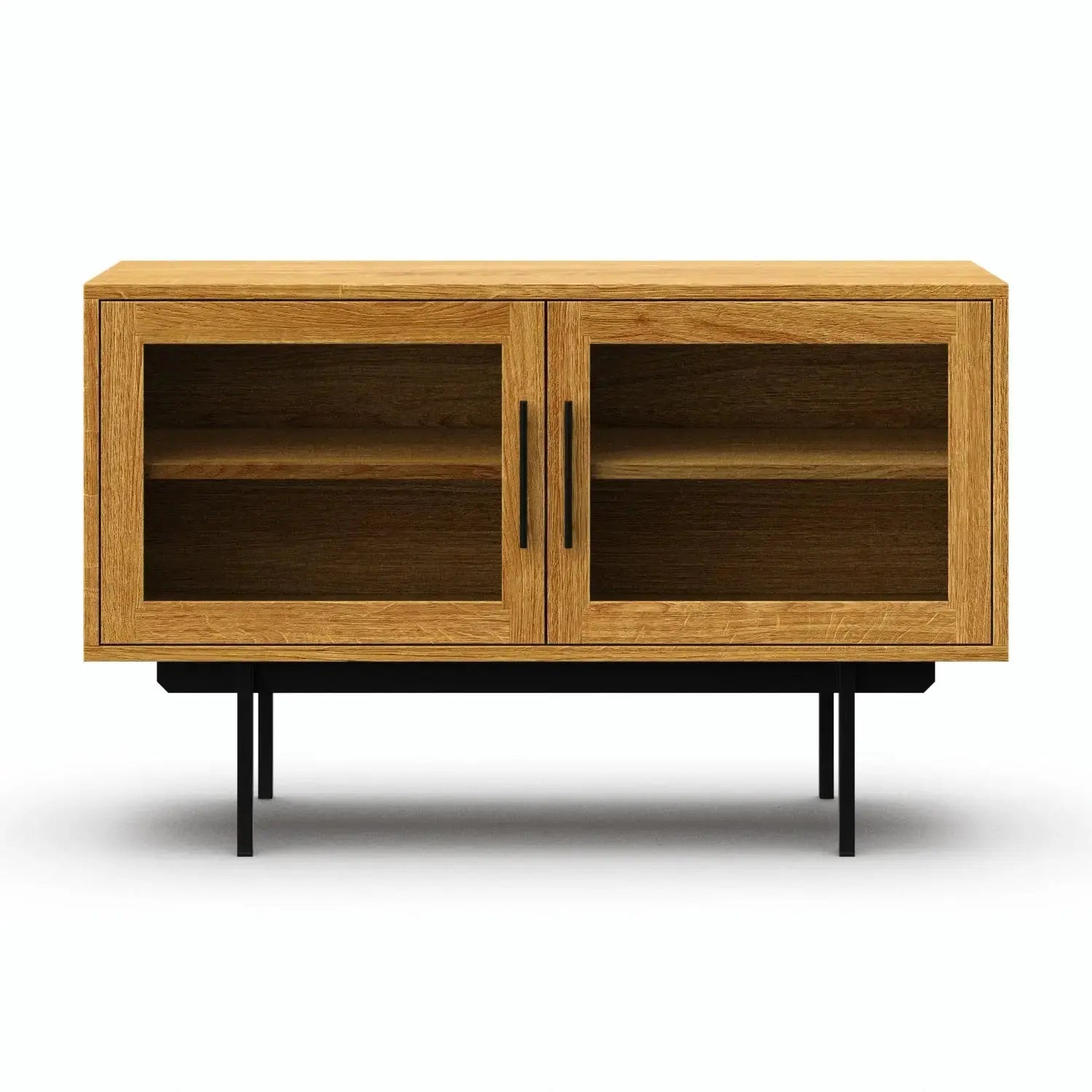 Veneto Italia Sideboards Biwa Short Sideboard with Glass Doors