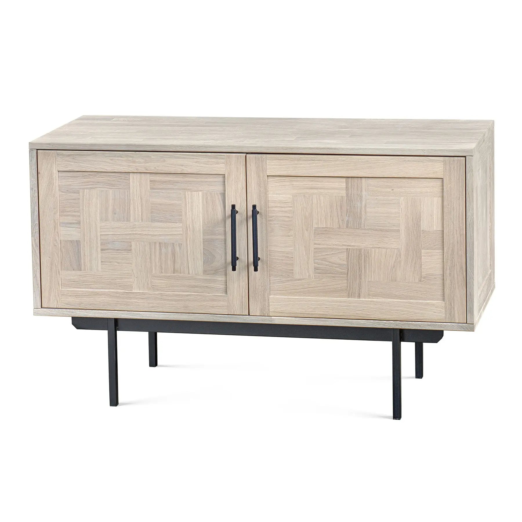 Veneto Italia Sideboards Biwa Short Sideboard with Patterned Doors