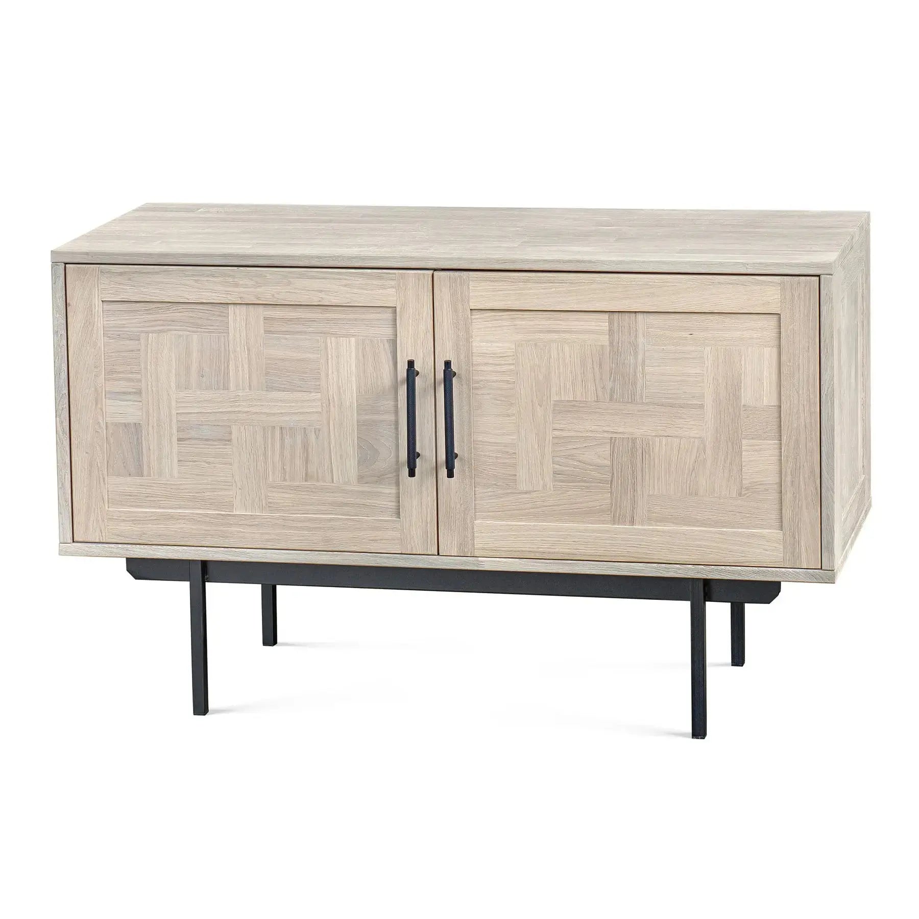 Veneto Italia Sideboards Biwa Short Sideboard with Patterned Doors
