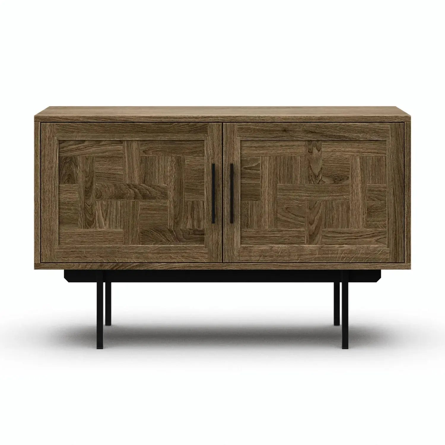 Veneto Italia Sideboards Biwa Short Sideboard with Patterned Doors