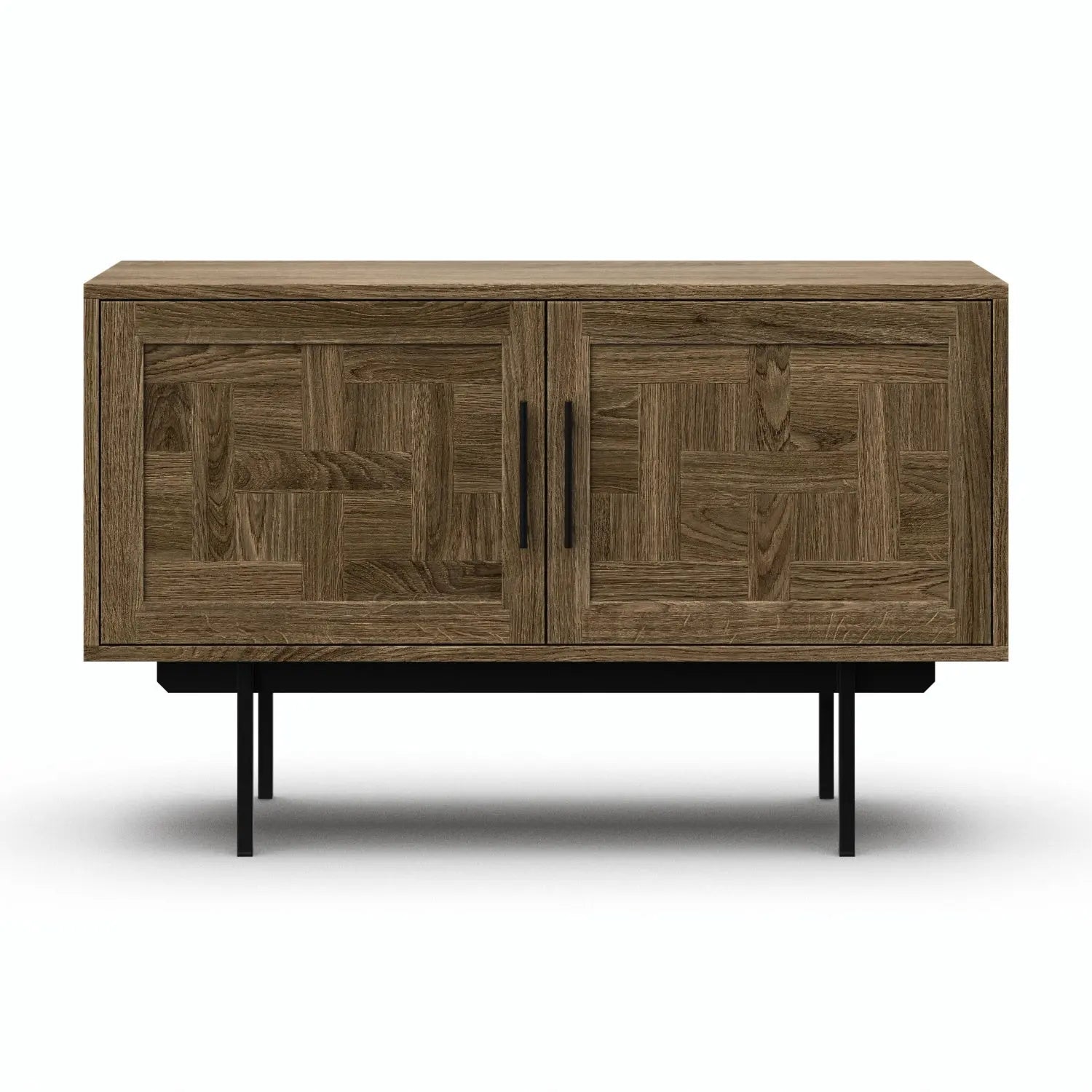 Veneto Italia Sideboards Biwa Short Sideboard with Patterned Doors