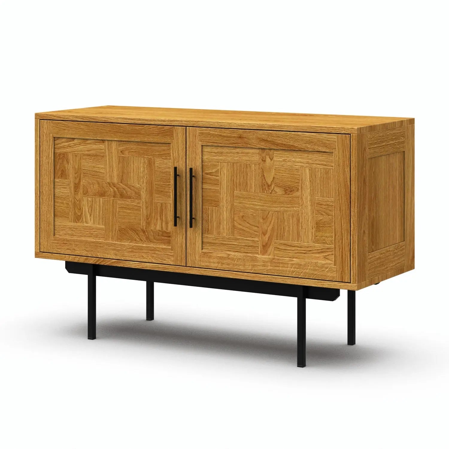 Veneto Italia Sideboards Biwa Short Sideboard with Patterned Doors