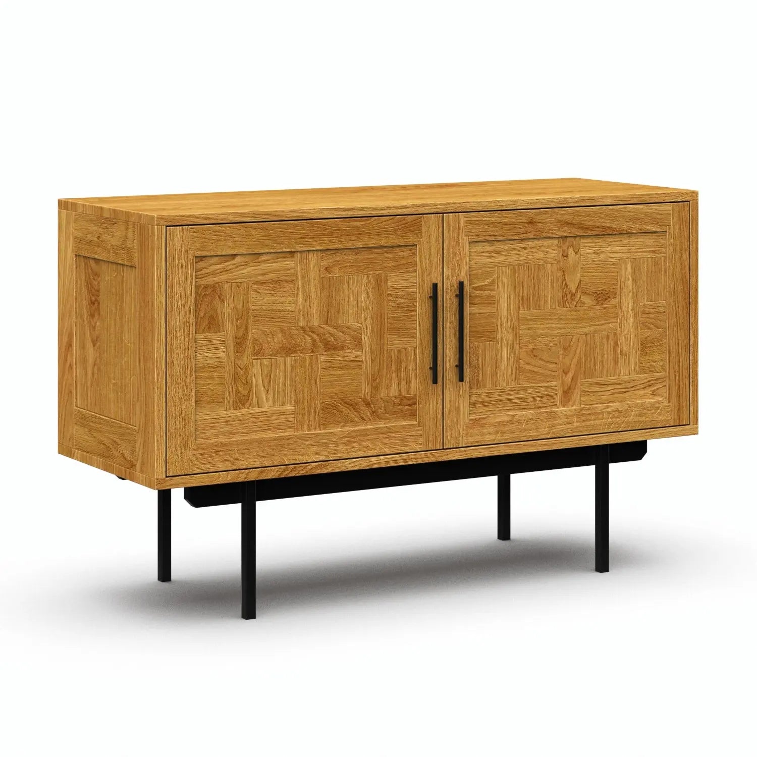 Veneto Italia Sideboards Biwa Short Sideboard with Patterned Doors