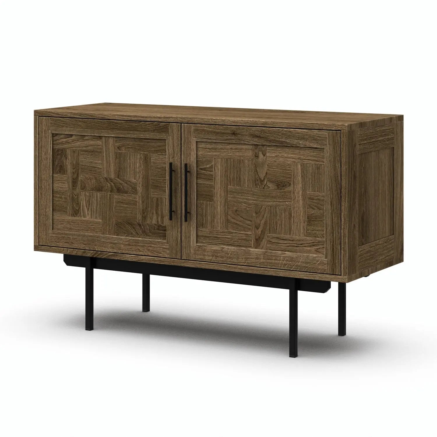 Veneto Italia Sideboards Biwa Short Sideboard with Patterned Doors