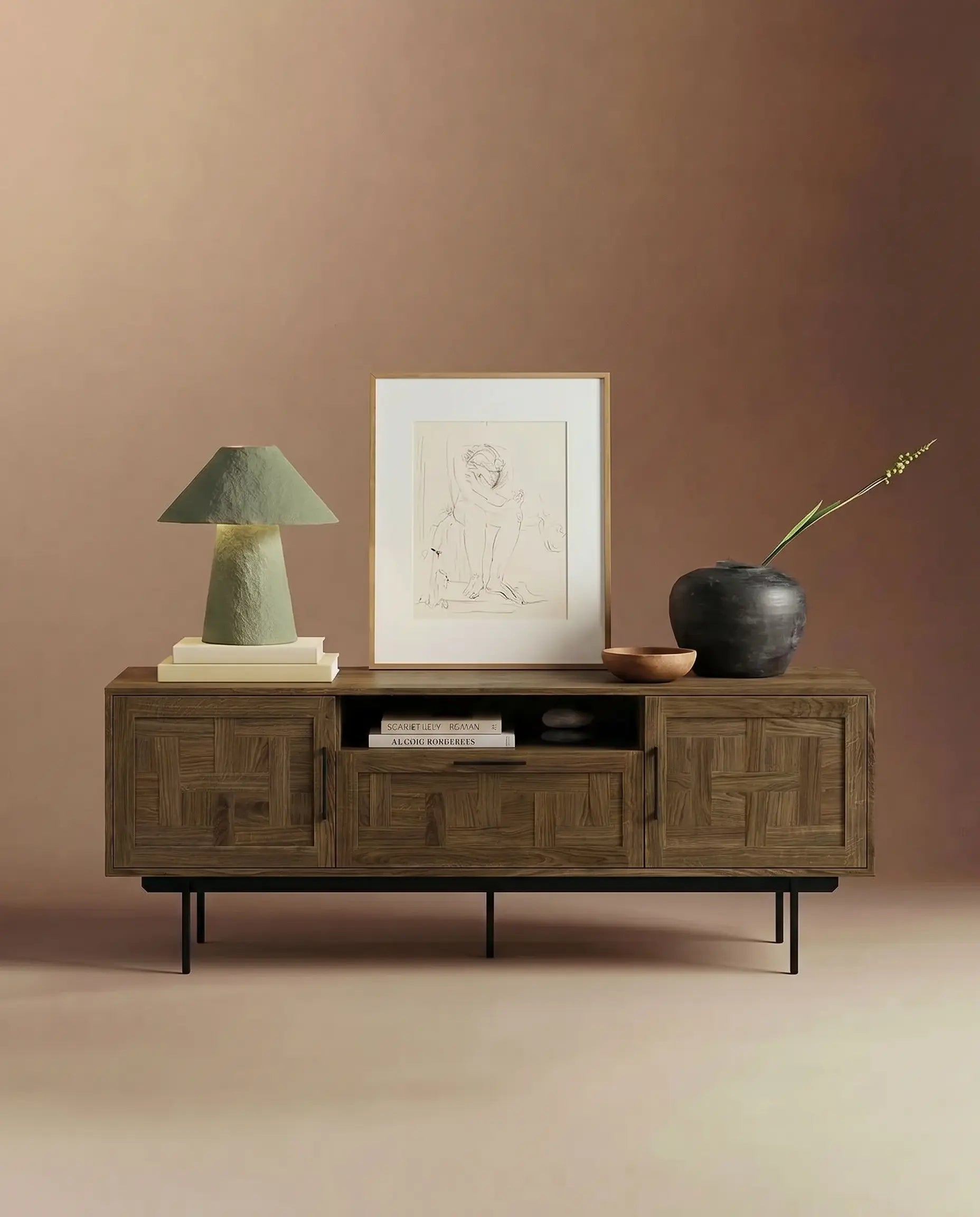 Veneto Italia Sideboards Biwa Sideboard Two Doors One Drawer