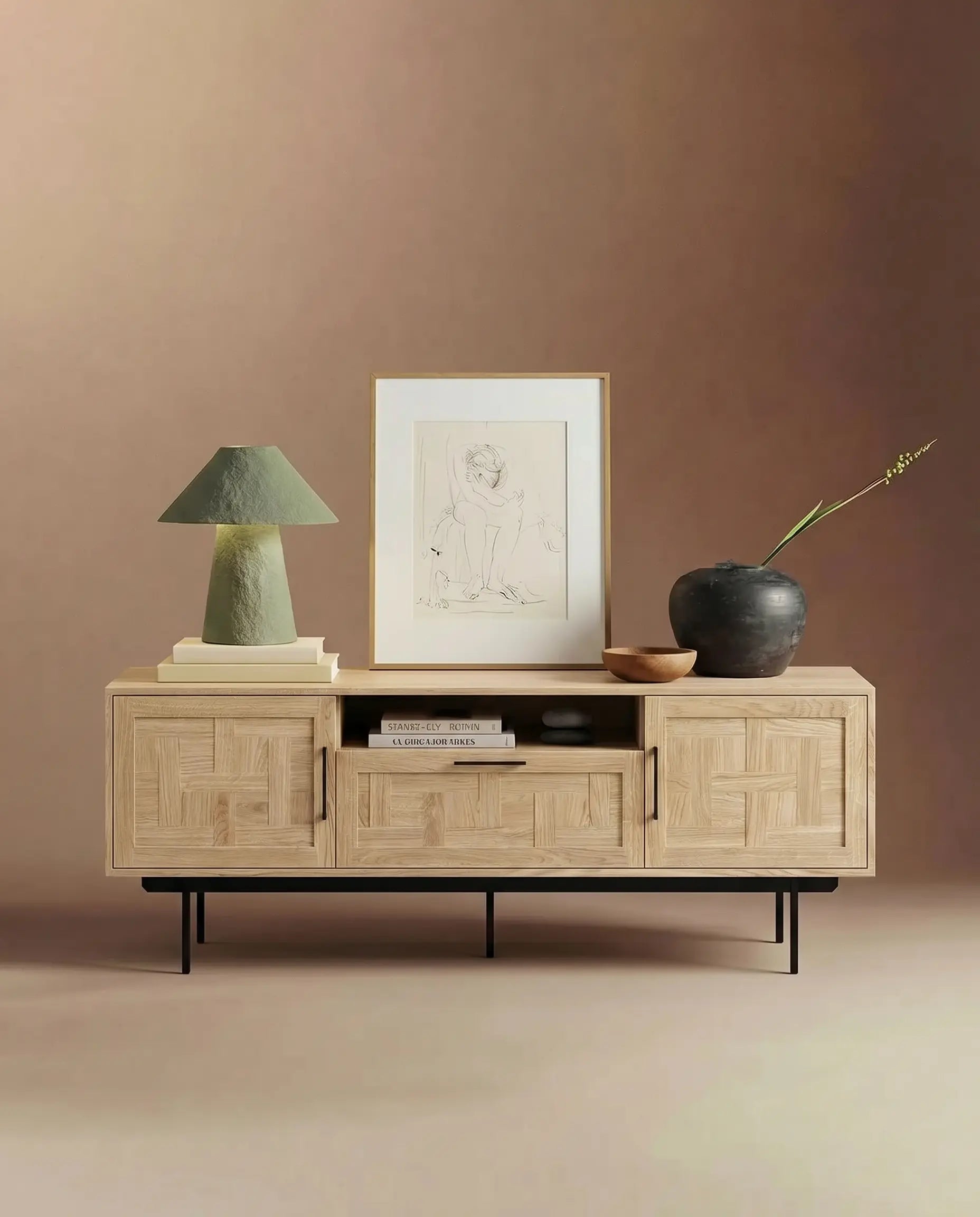 Veneto Italia Sideboards Biwa Sideboard Two Doors One Drawer