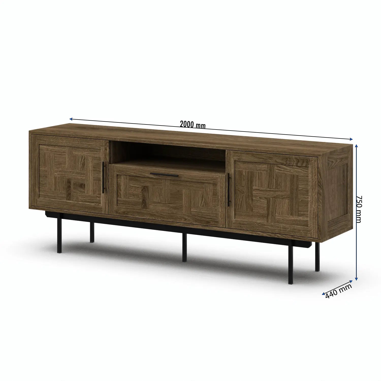 Veneto Italia Sideboards Biwa Sideboard Two Doors One Drawer