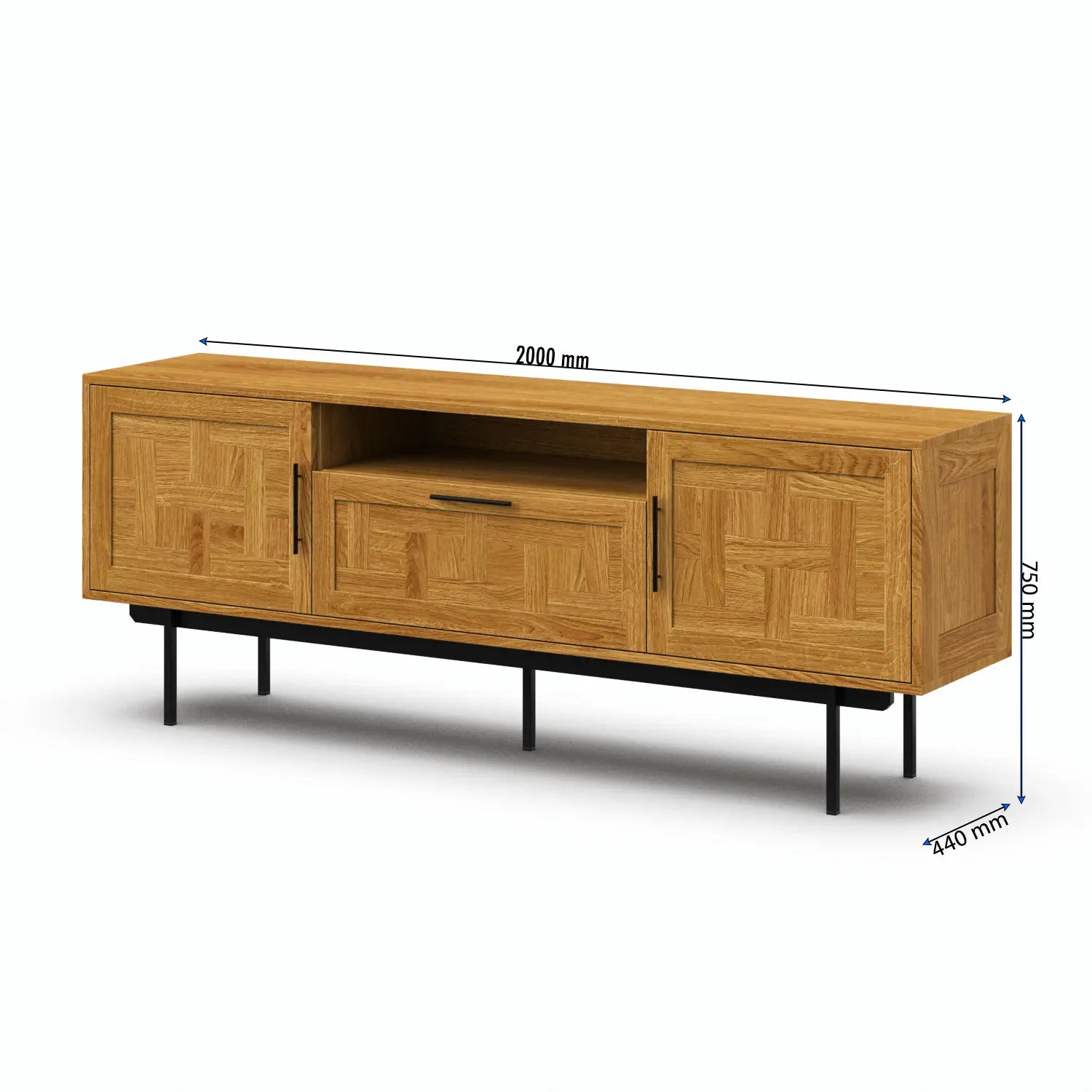 Veneto Italia Sideboards Biwa Sideboard Two Doors One Drawer